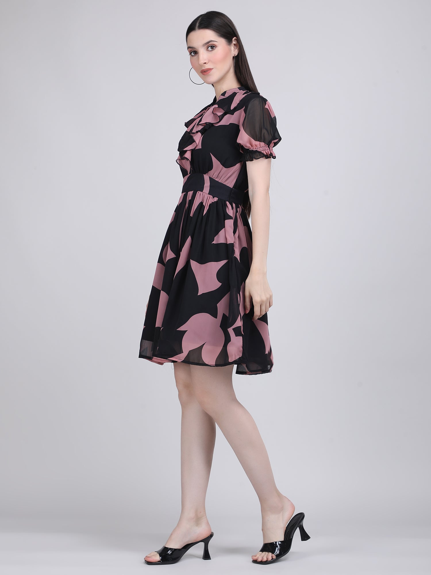 Twilight Ruffle Midi Dress