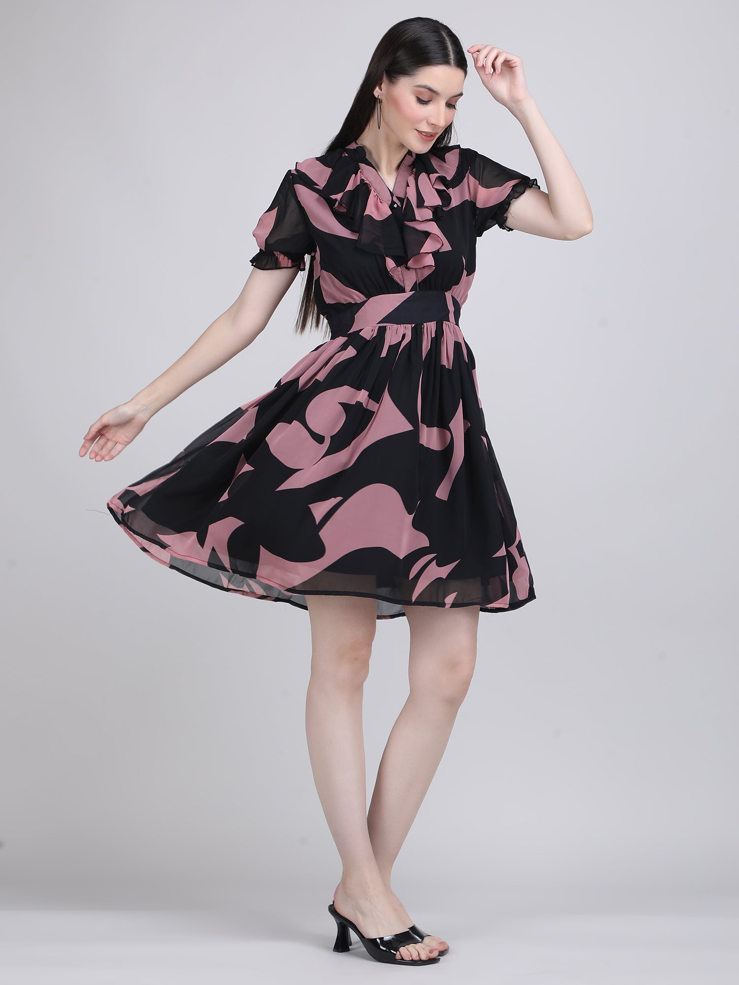 Twilight Ruffle Midi Dress