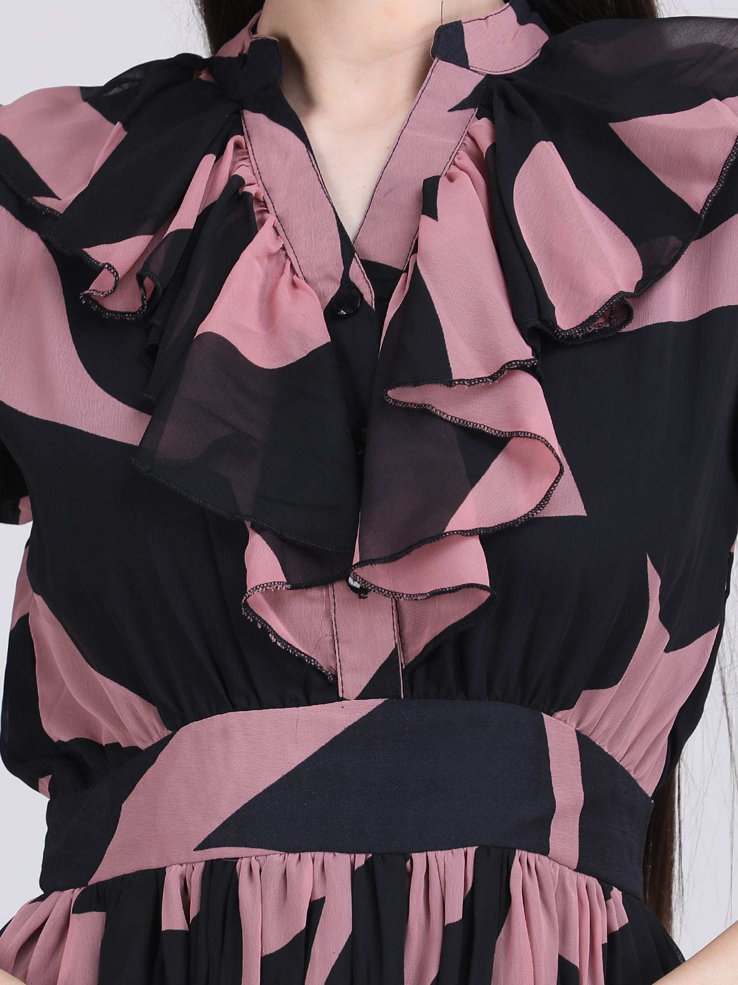 Twilight Ruffle Midi Dress