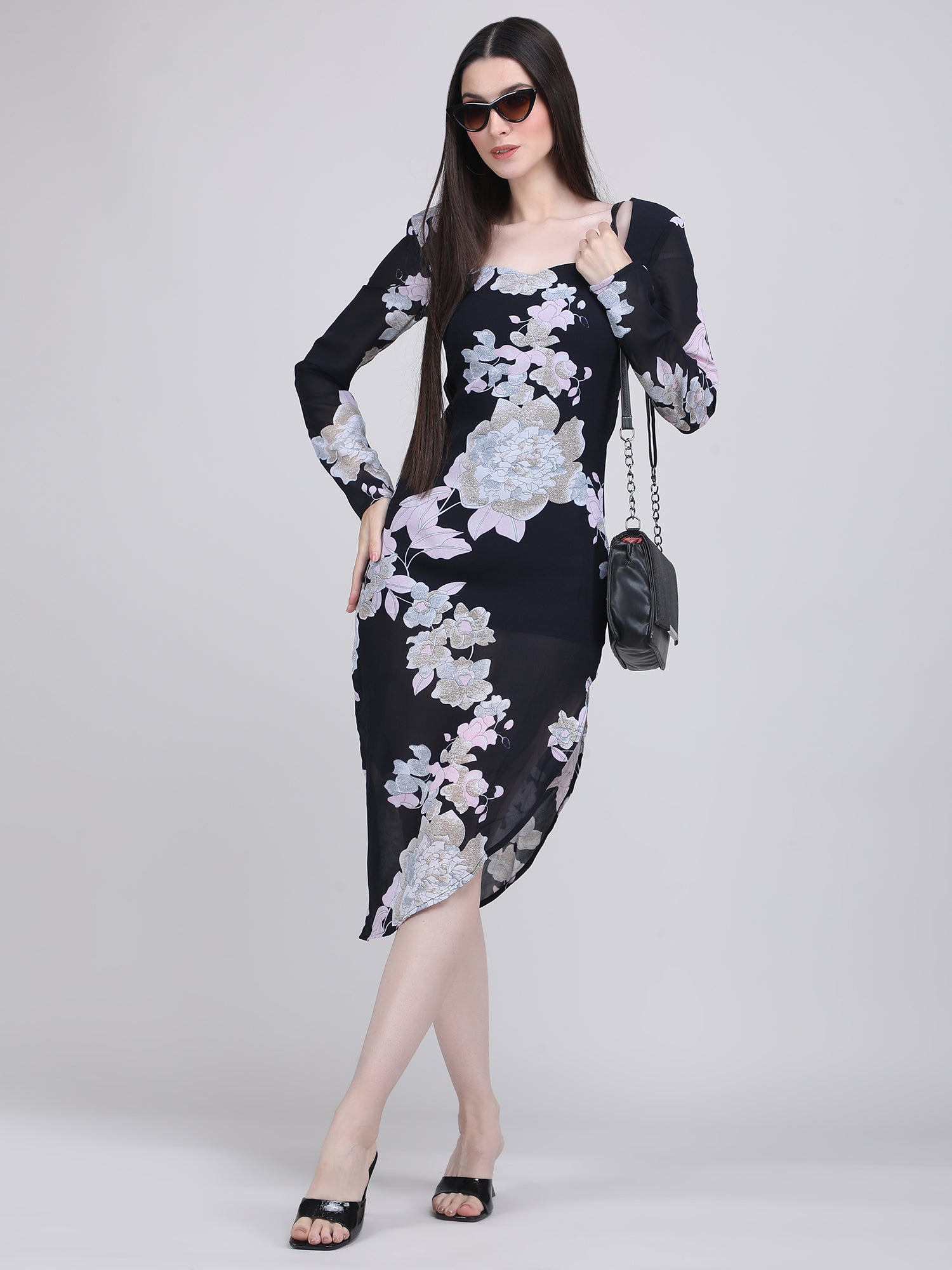 Black Orchid Bloom Dress