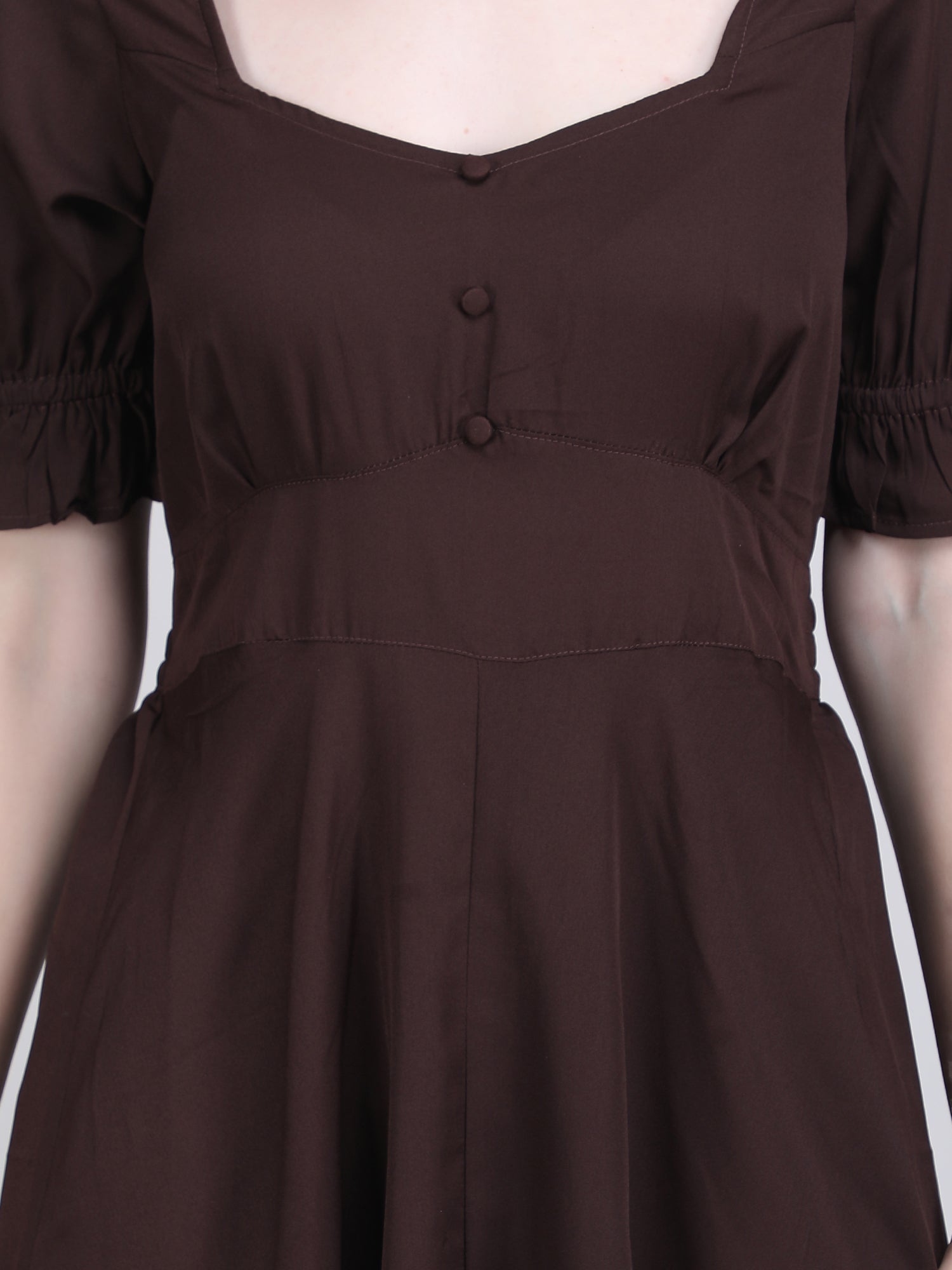 Cocoa Charm Flowy Dress
