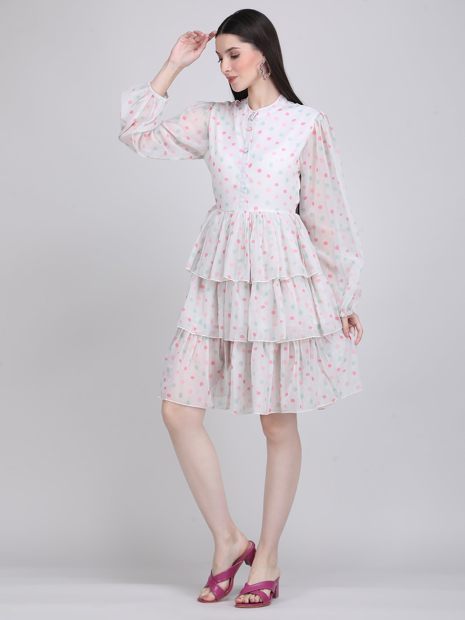 Pastel Polka Charm Dress