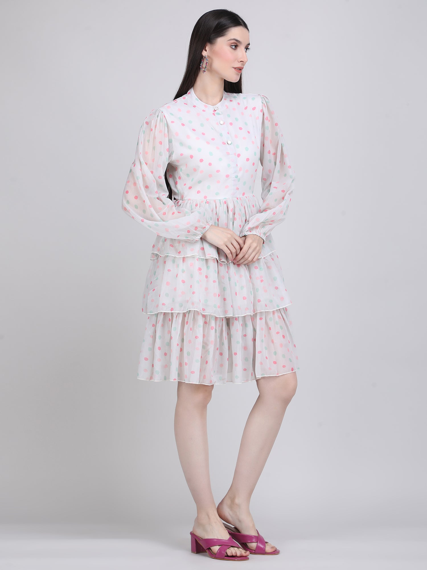 Pastel Polka Charm Dress