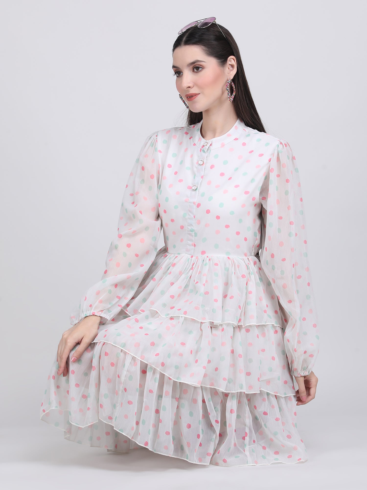 Pastel Polka Charm Dress