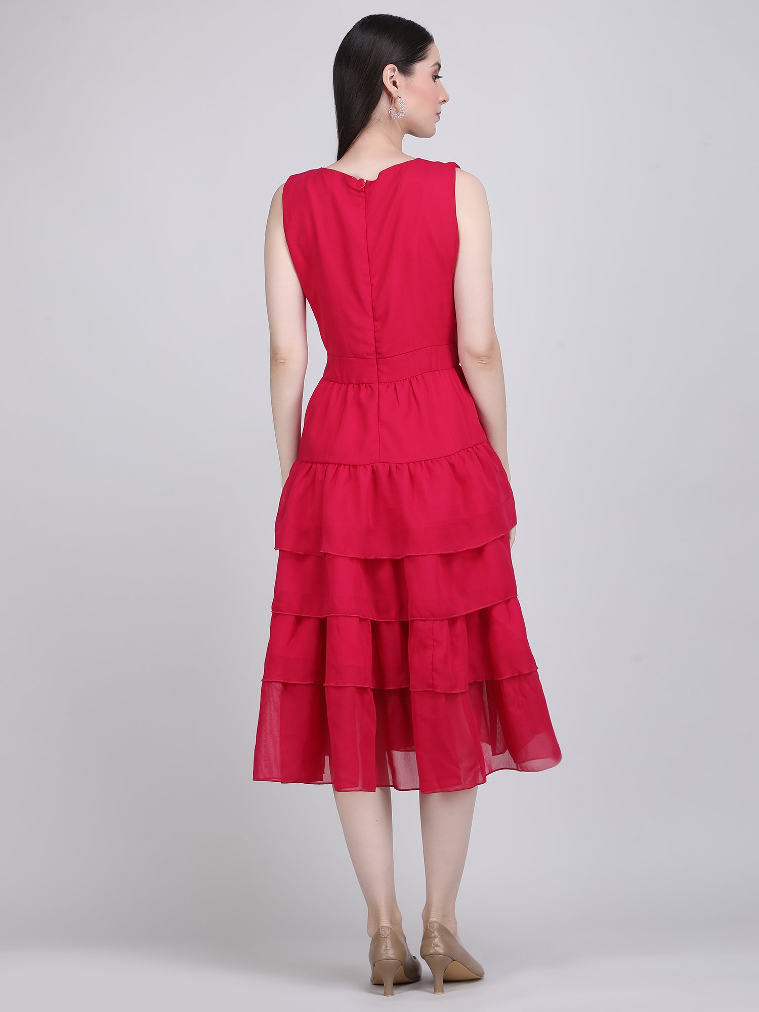 Radiant Charm Ruffle Dress