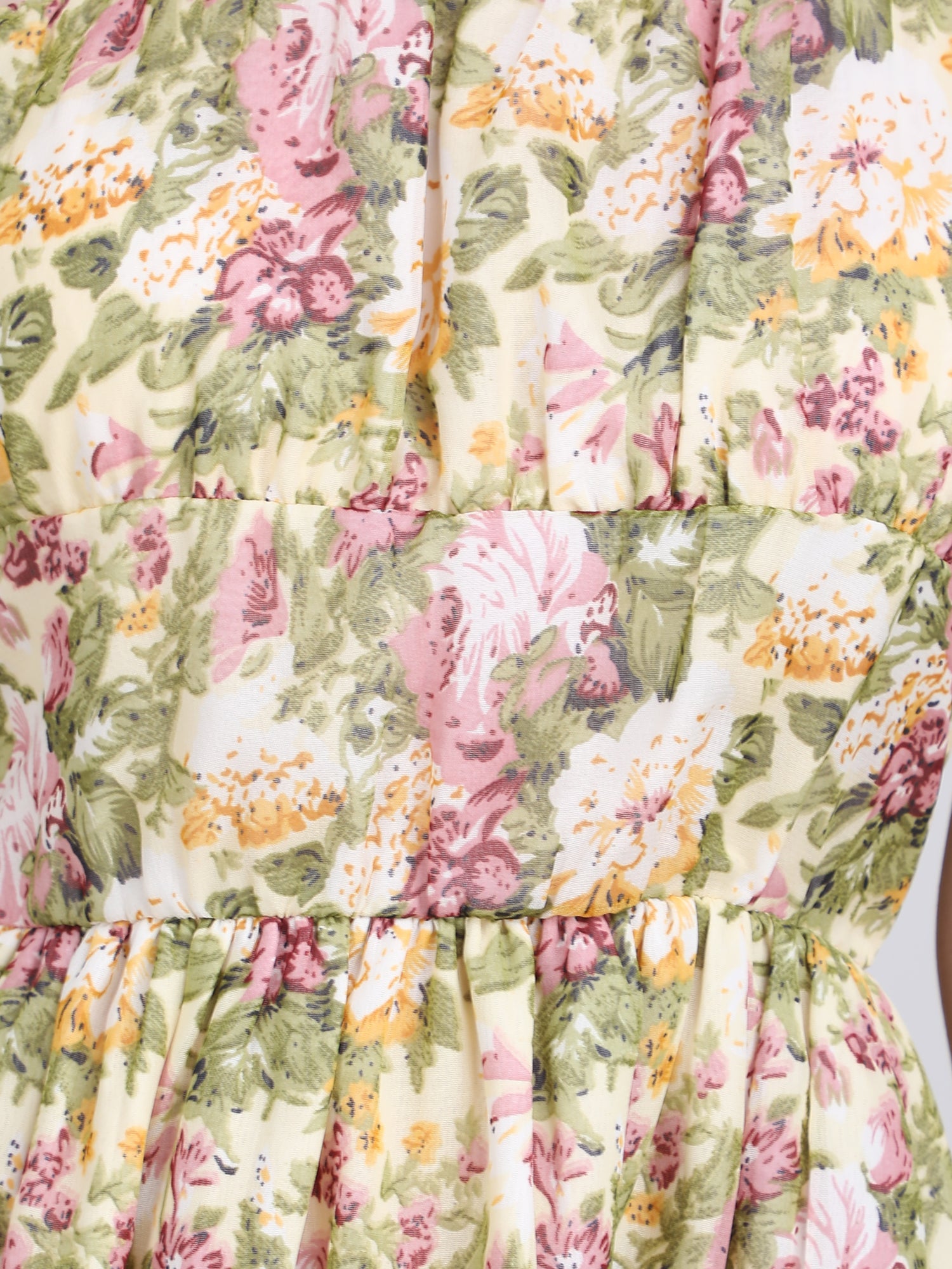 Floral Breeze Tie-Shoulder Midi Dress