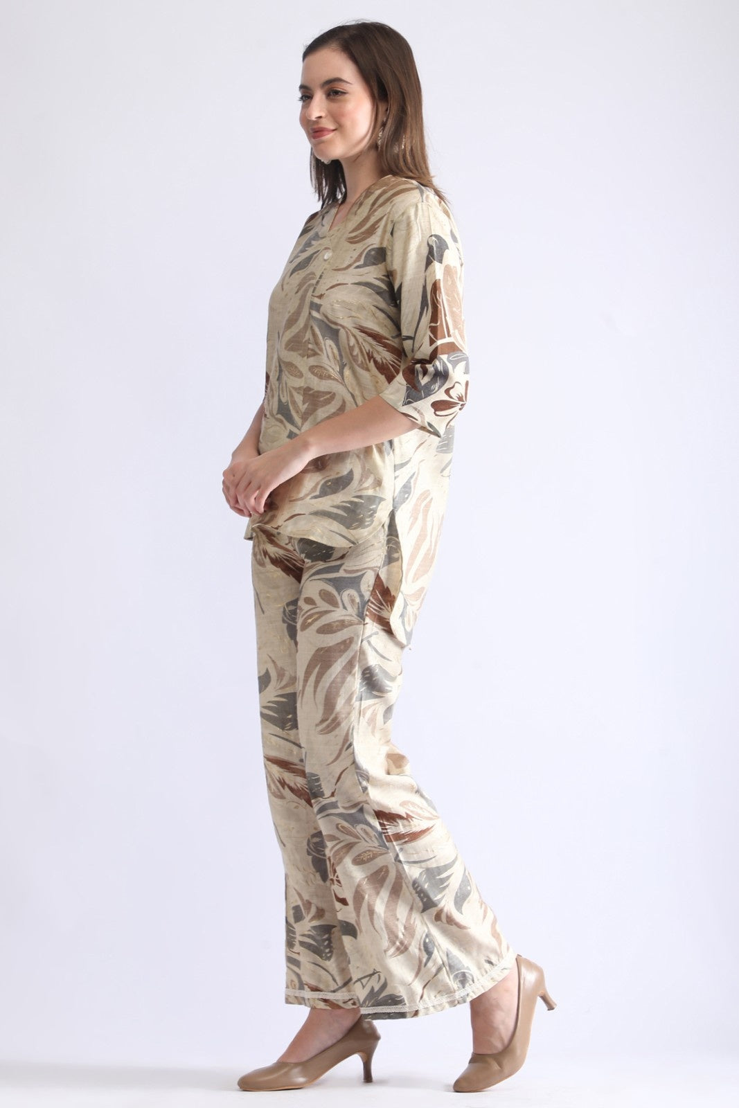 Stylish Printed Top & Pant Co-ord Set