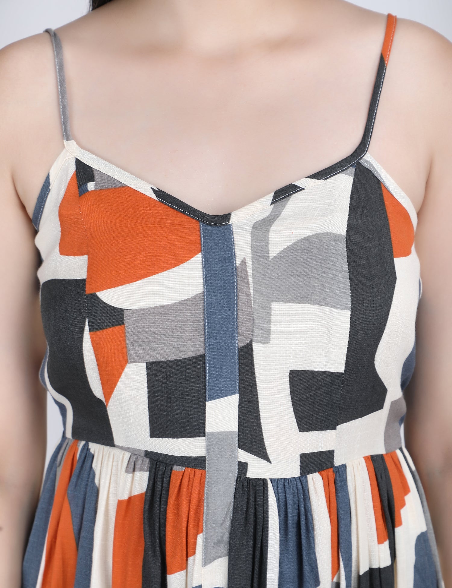 Urban Muse Geometric Spaghetti Dress