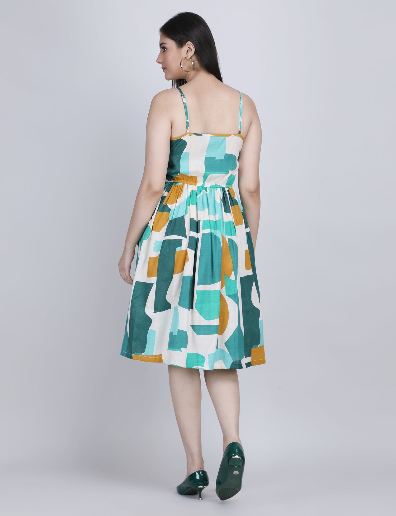 Urban Muse Geometric Spaghetti Dress