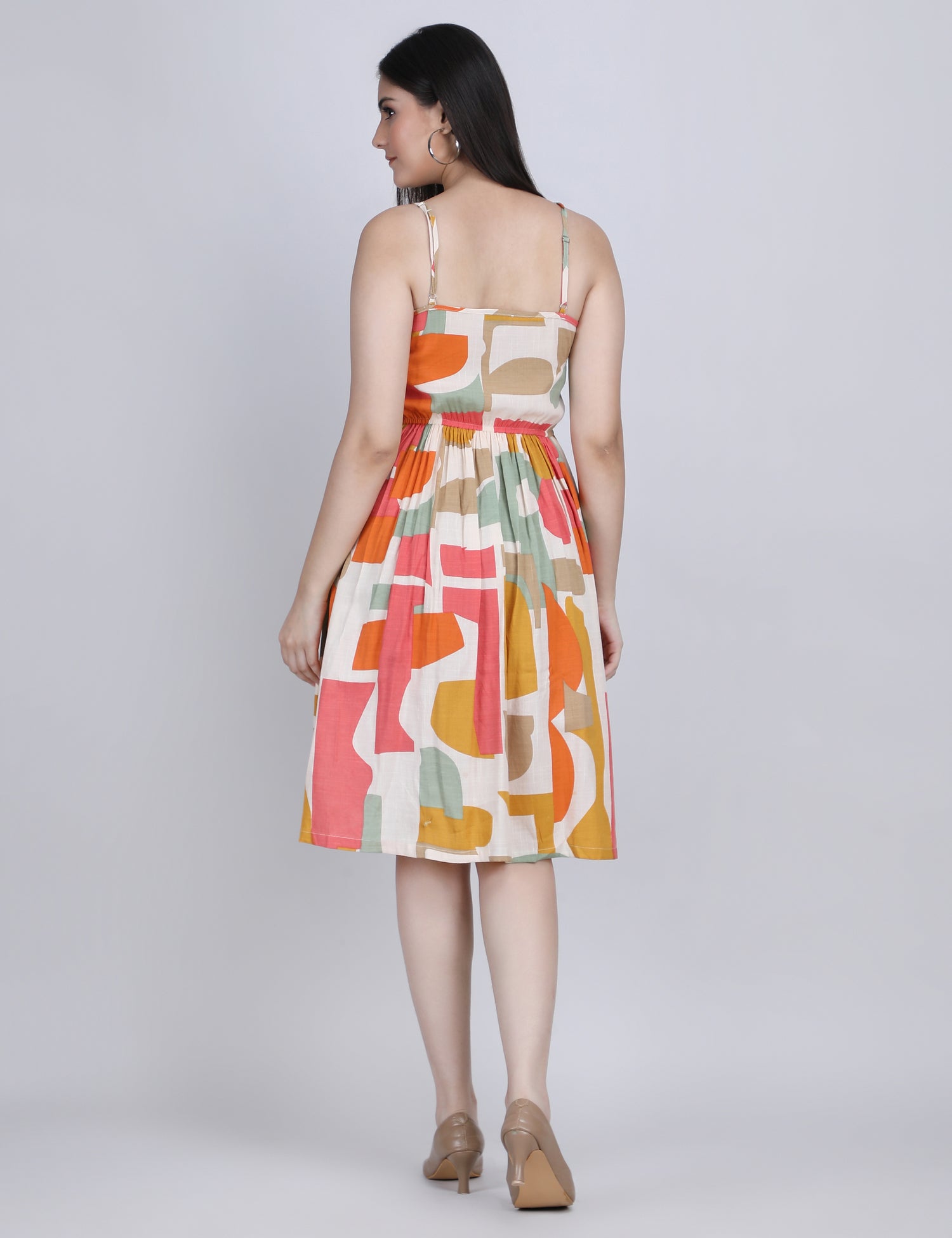Urban Muse Geometric Spaghetti Dress