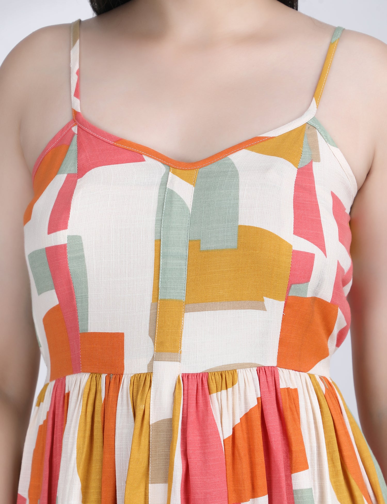 Urban Muse Geometric Spaghetti Dress