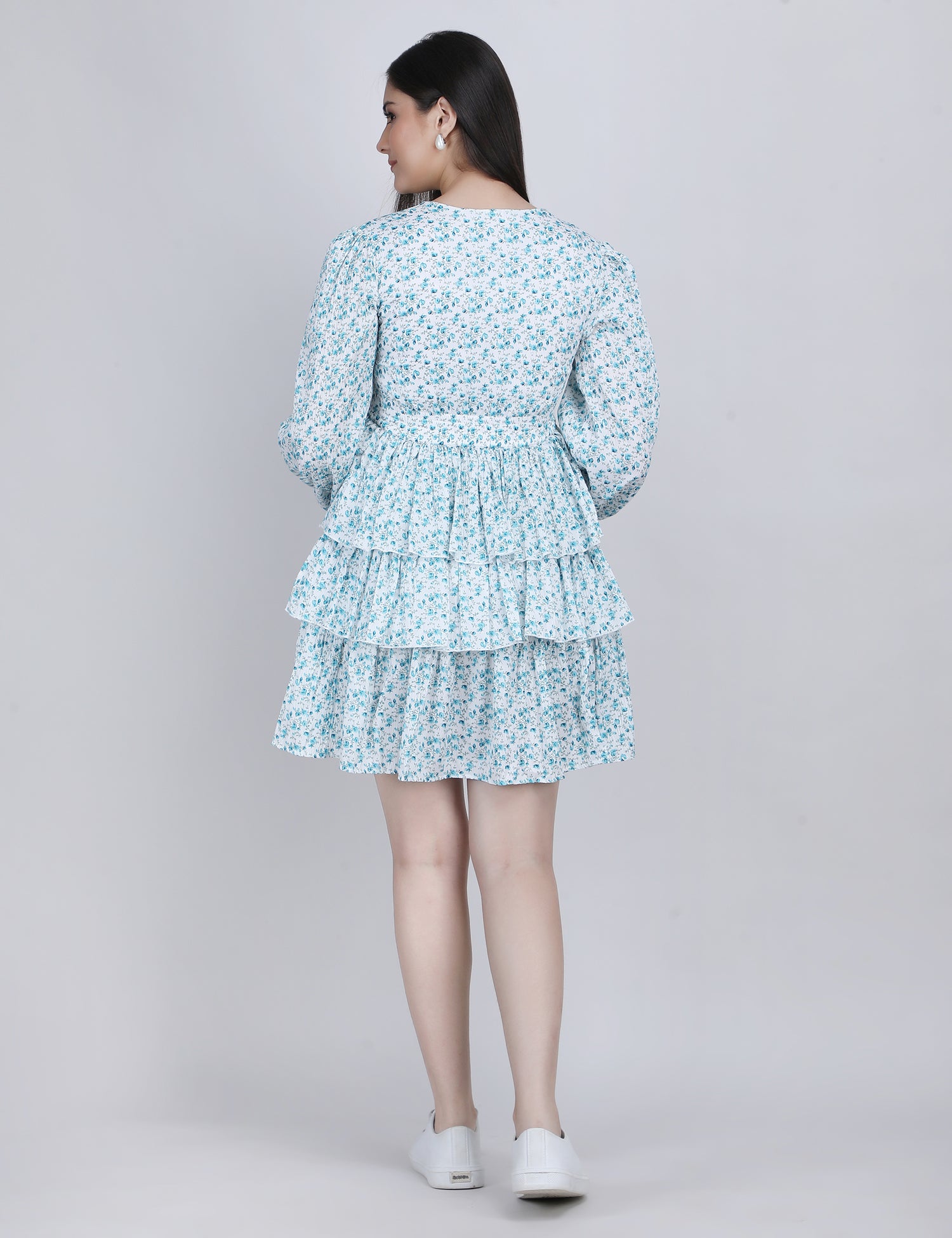 Rosé Ruffle Tiered Dress