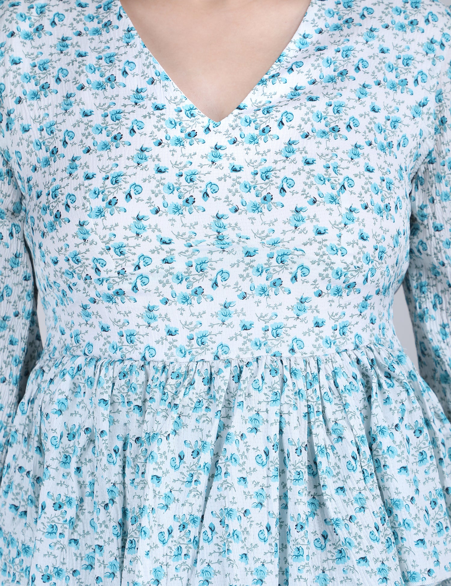 Rosé Ruffle Tiered Dress