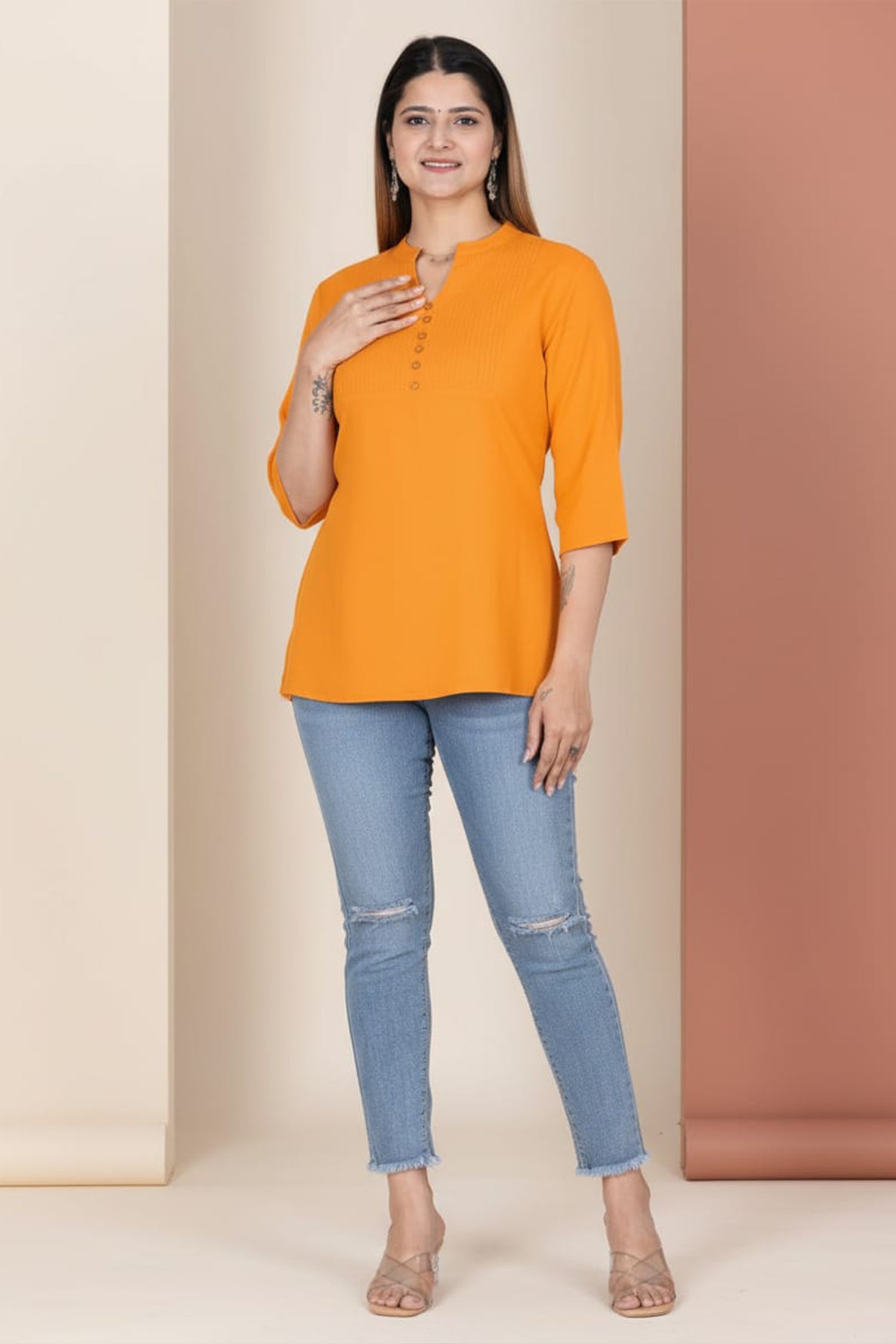 Sunbeam Button Kurti