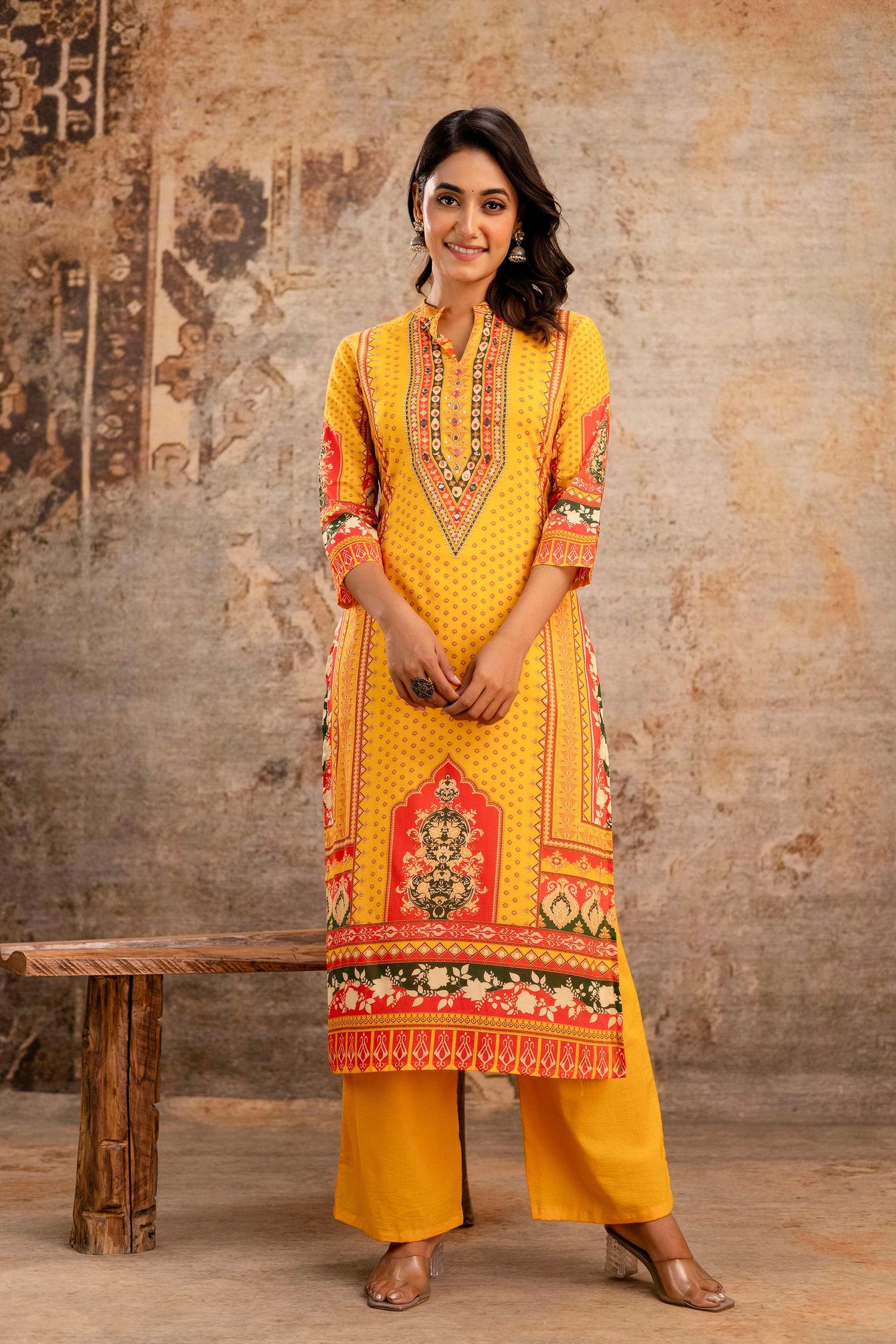 Women Floral Printed Kurta Set with Dupatta | Straight Fit Kurta Pant Set | Ethnic Wear for Women