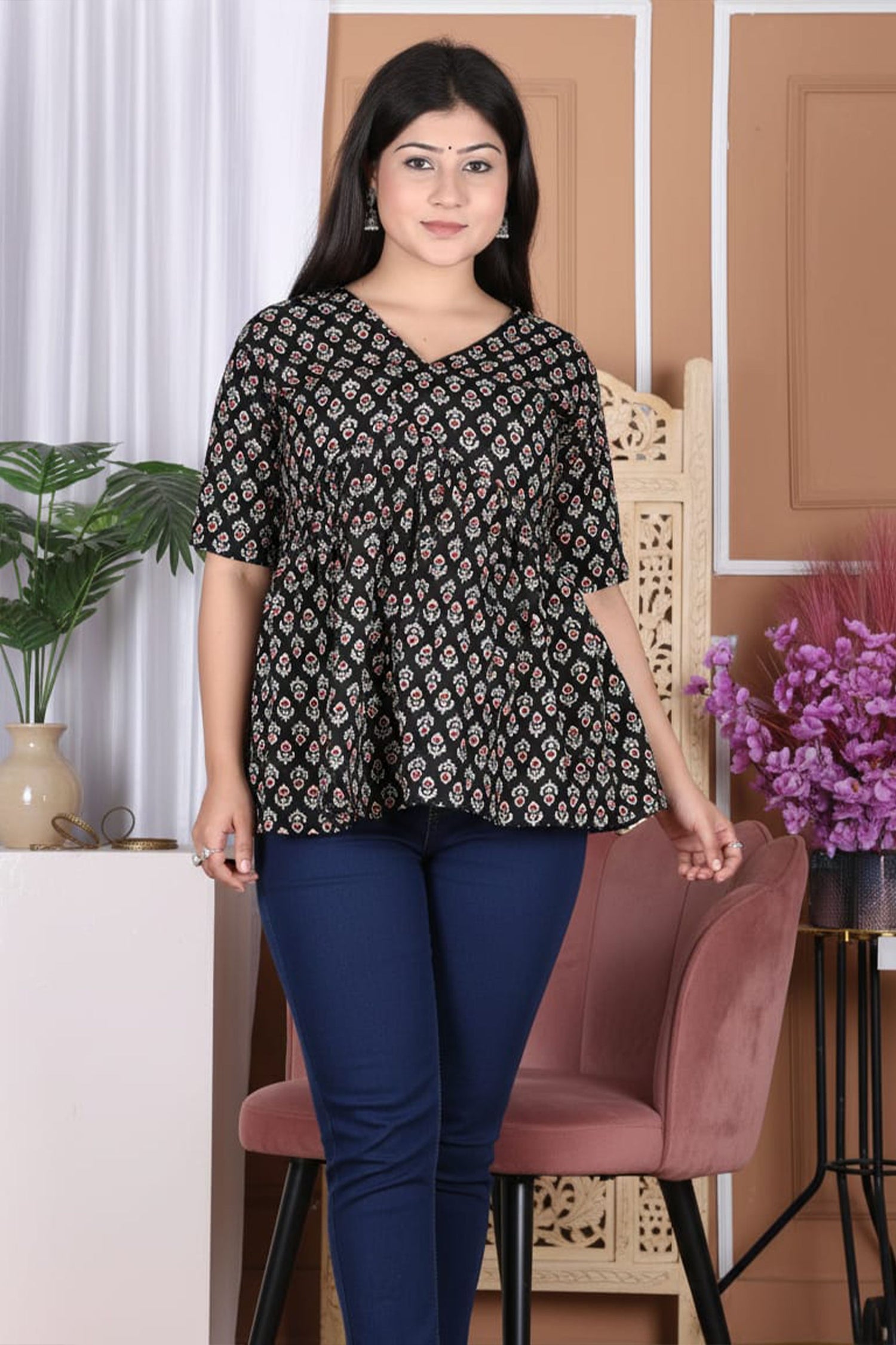 Rosette Charm Kurti