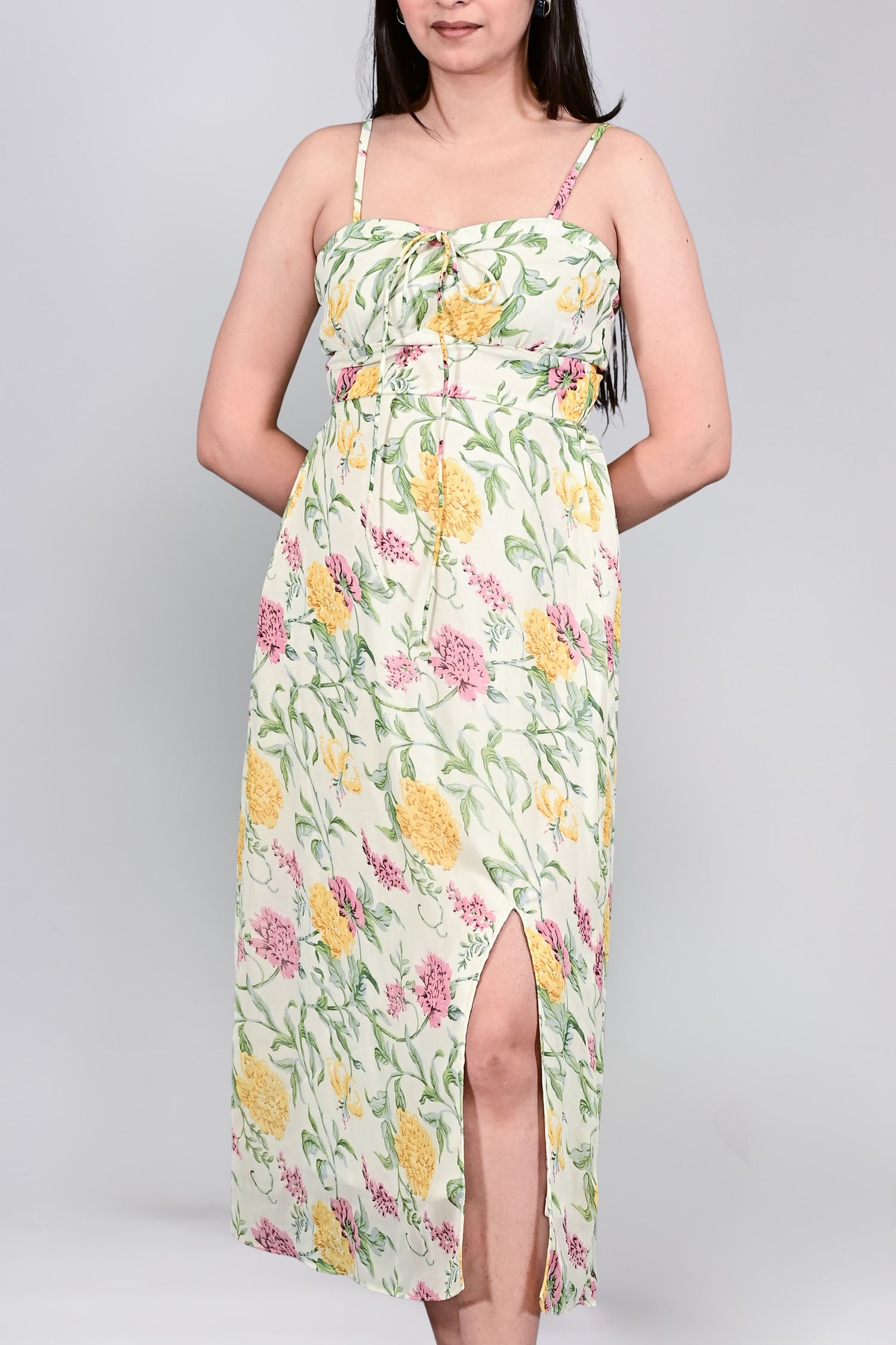 Sunlit Meadow Slit Dress
