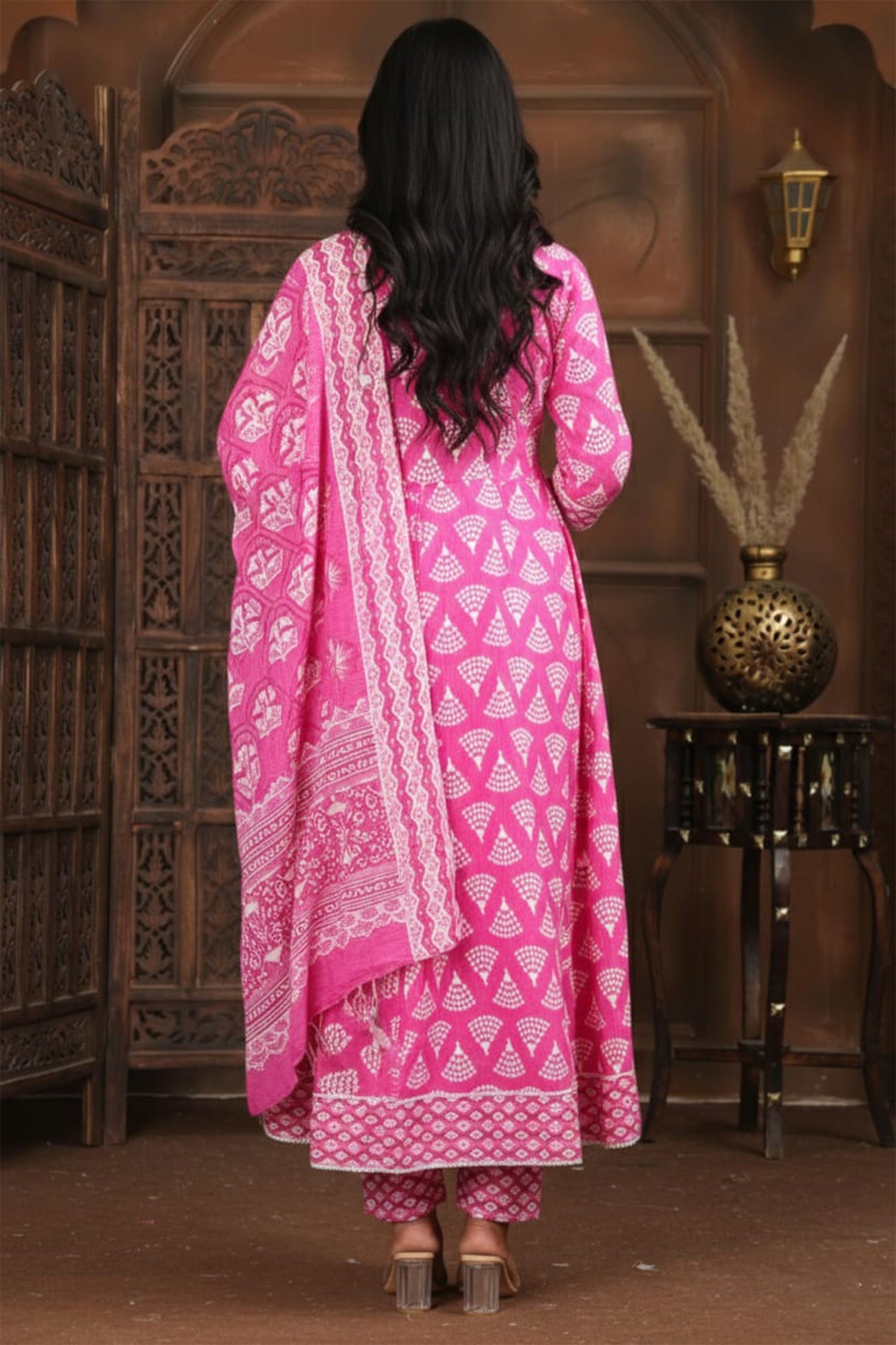 Elegant Ethnic Printed Kurta Pant Dupatta Set – Multi Color Collection