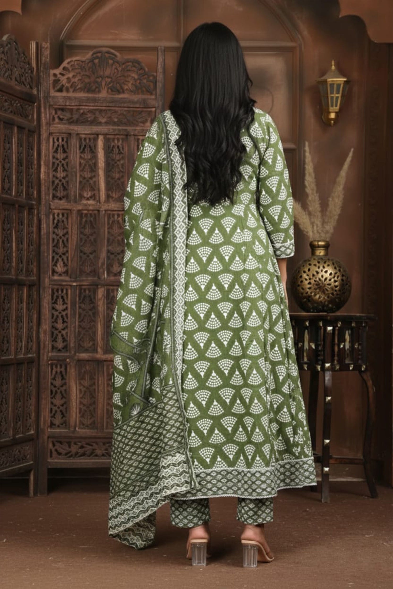 Elegant Ethnic Printed Kurta Pant Dupatta Set – Multi Color Collection