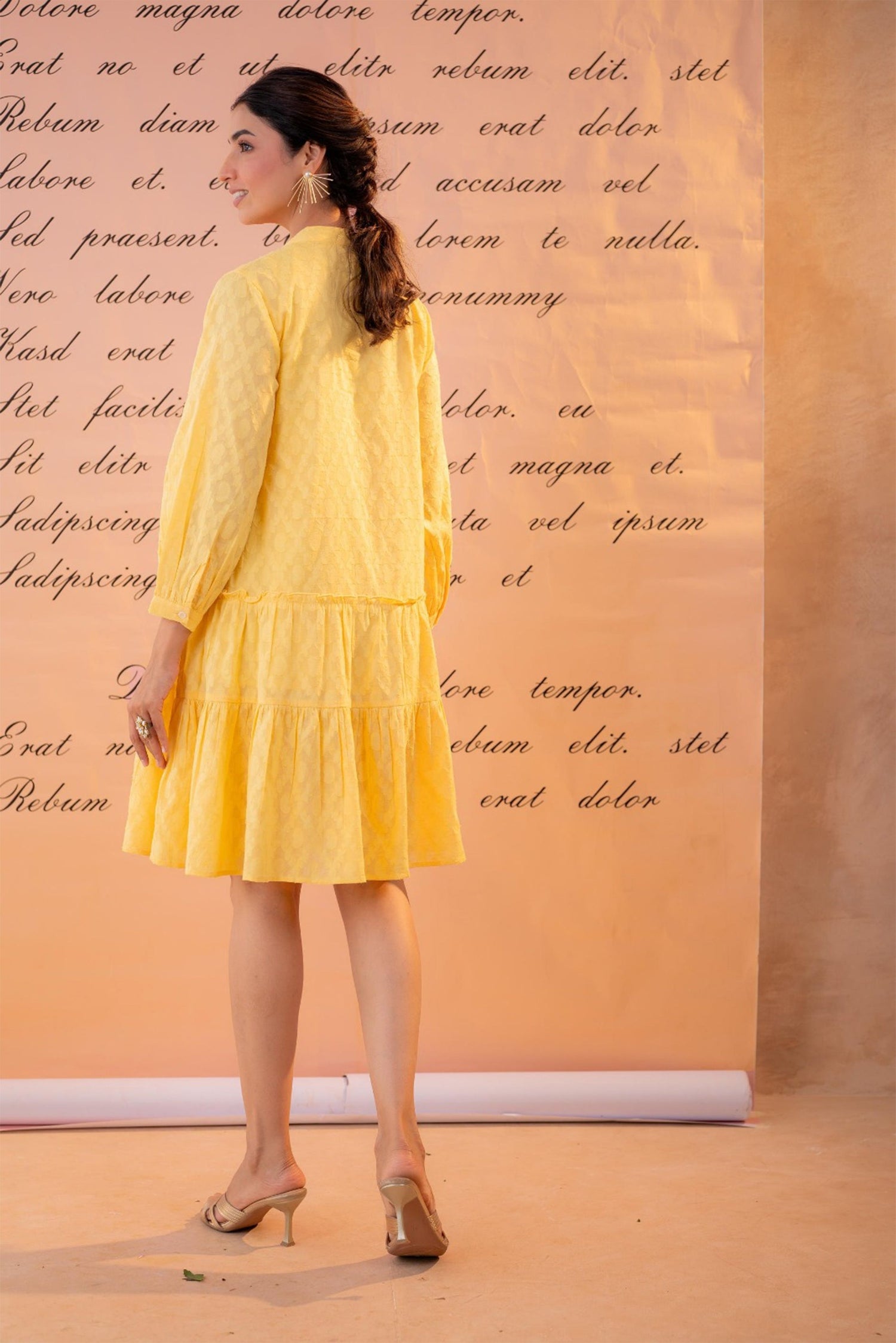 Women Solid Cotton Fit & Flare Knee Length Dress | Casual Shirt Collar Summer Dress