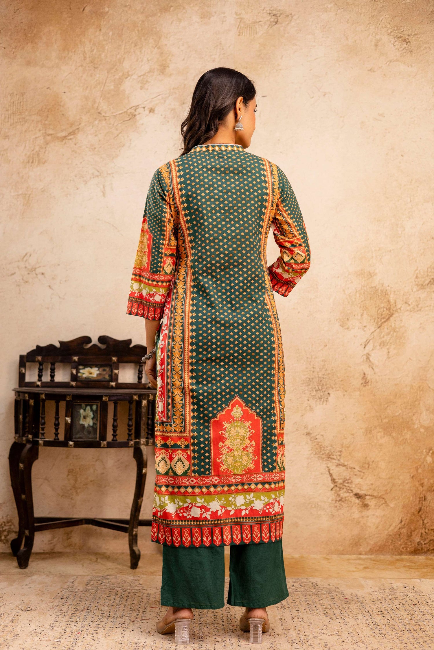 Women Floral Printed Kurta Set with Dupatta | Straight Fit Kurta Pant Set | Ethnic Wear for Women