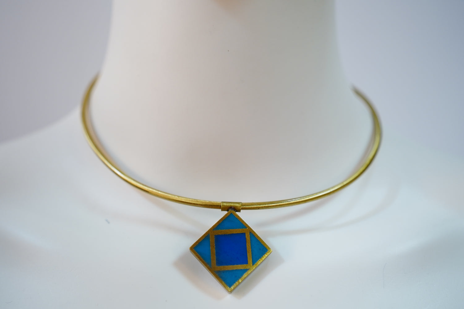 Stud- Platted Brass Hasli (Necklace)