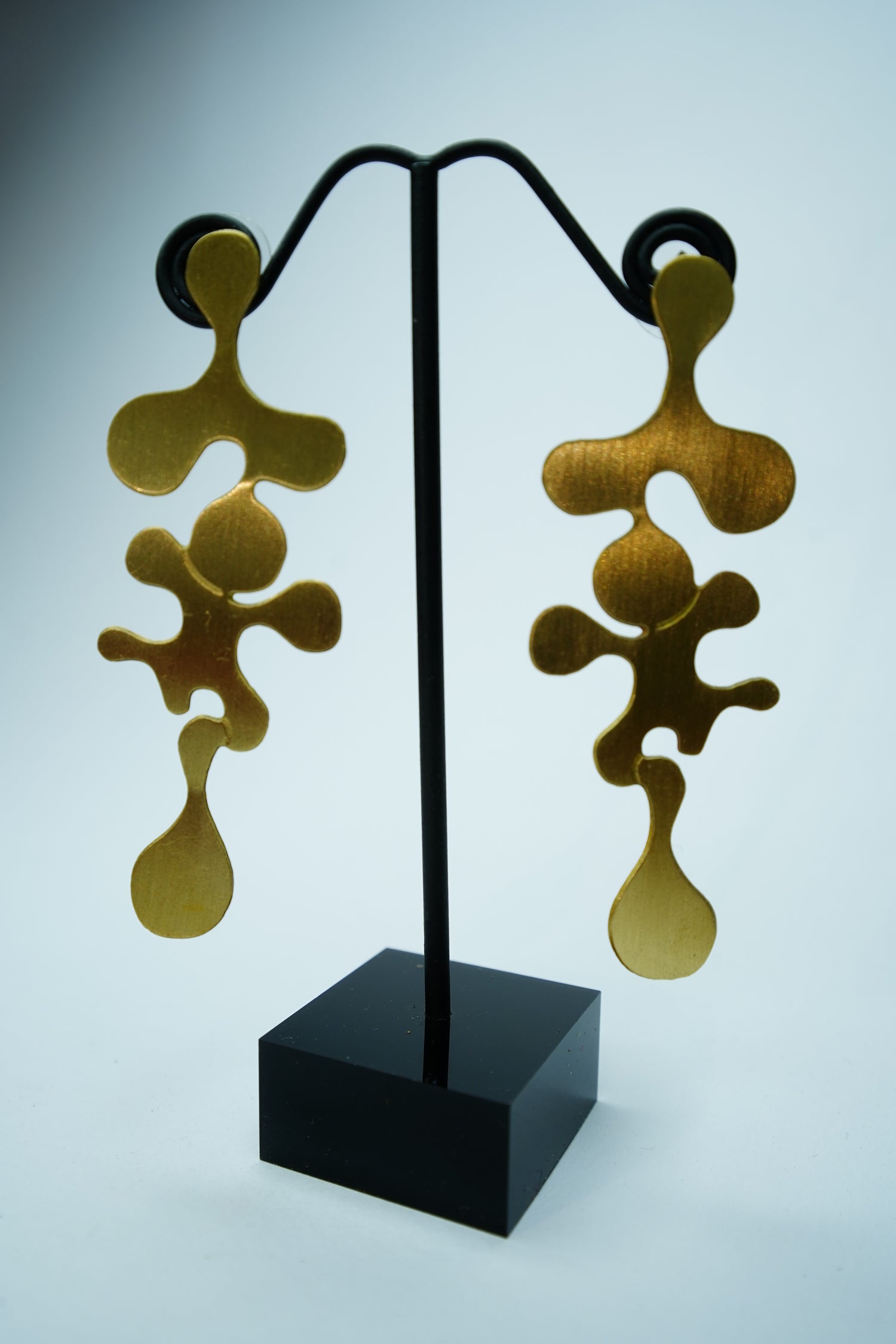 Aurelia Abstract Gold Drop Earrings