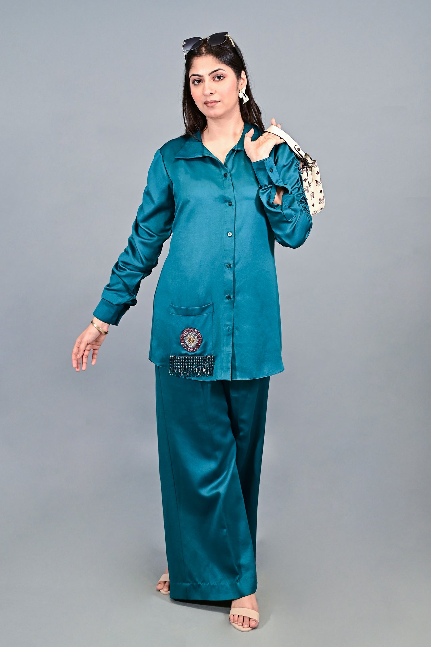 Teal Luxe Co-ord Set