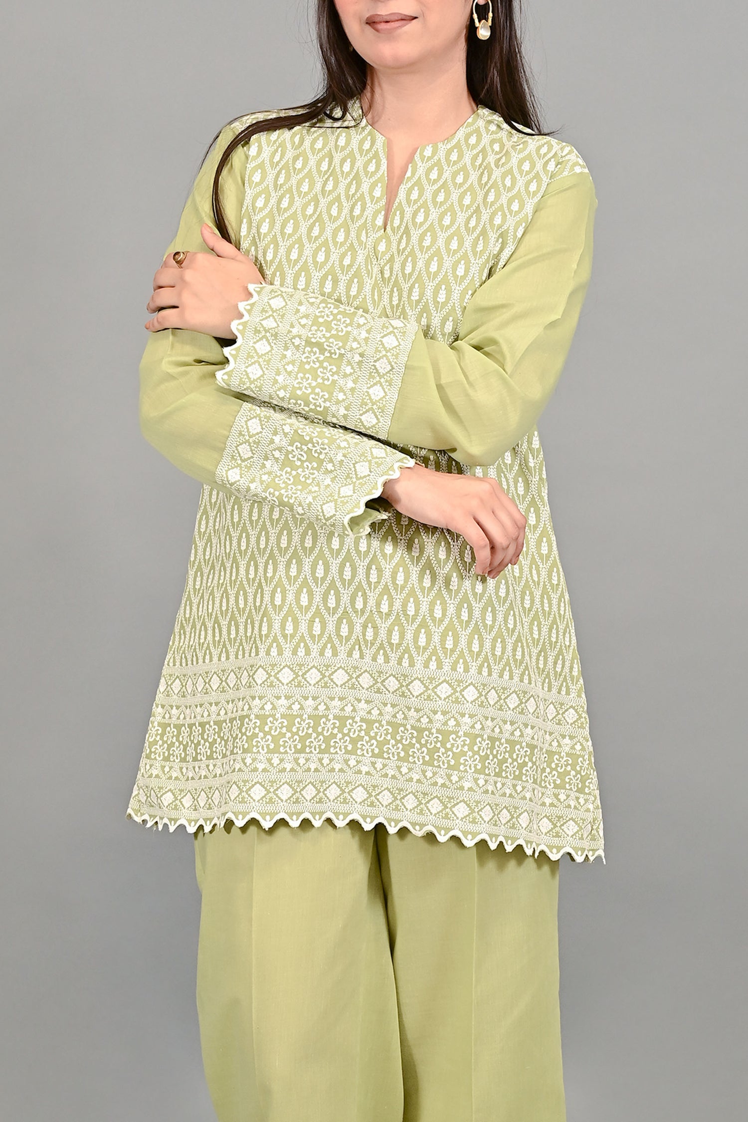 Pista Elegance Embroidered Co-ord Set