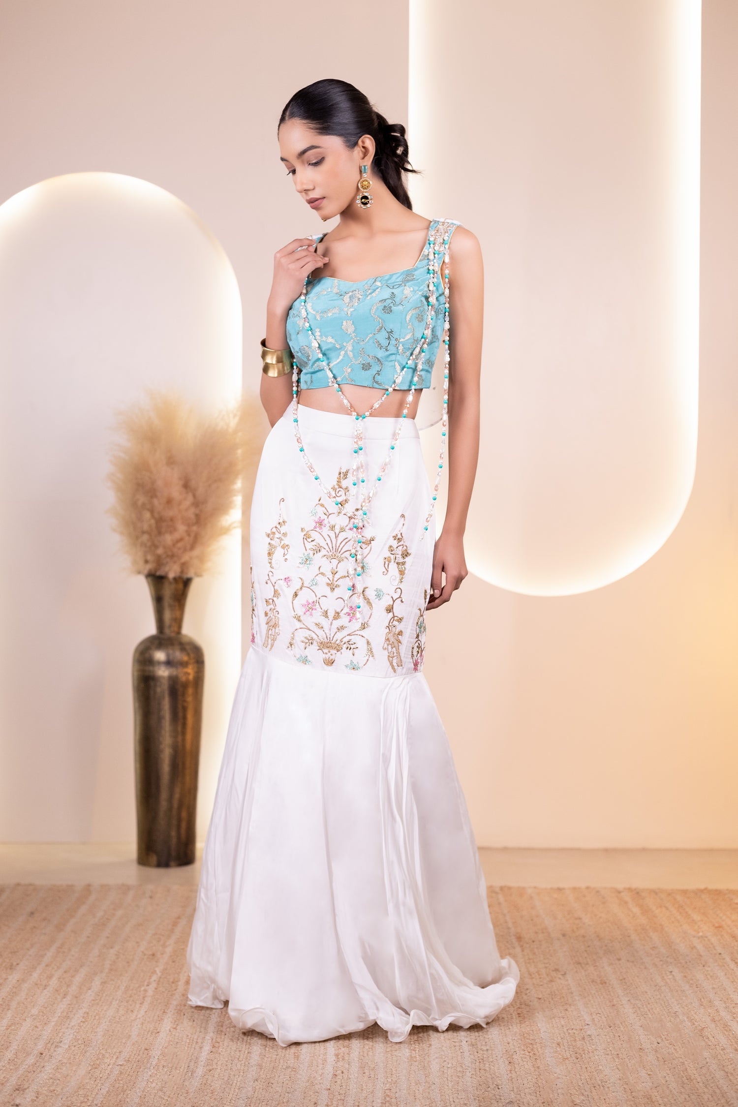Designer fish tail lehenga set