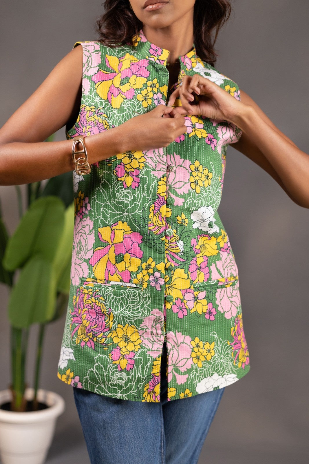 Sleeveless Waist Coat Jacket