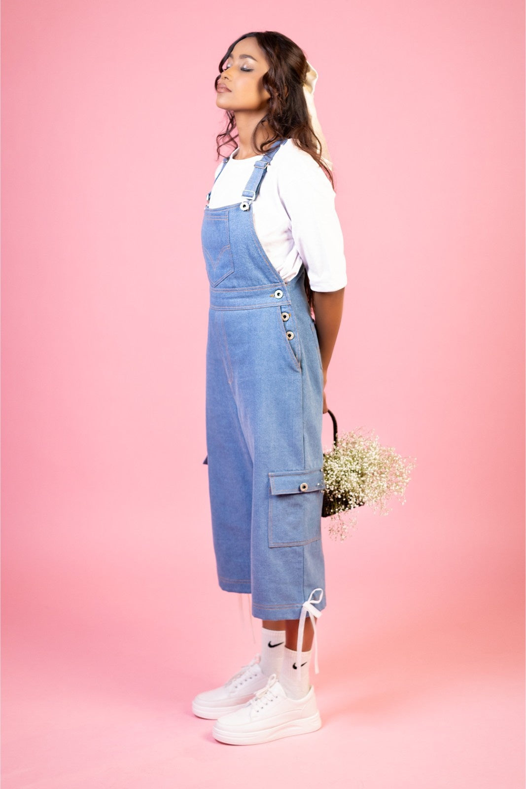 Denim Breeze Mid-calf length Classic dungarees
