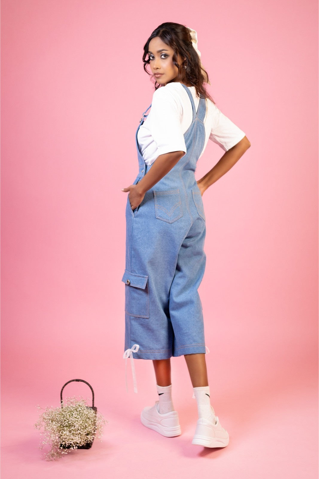 Denim Breeze Mid-calf length Classic dungarees