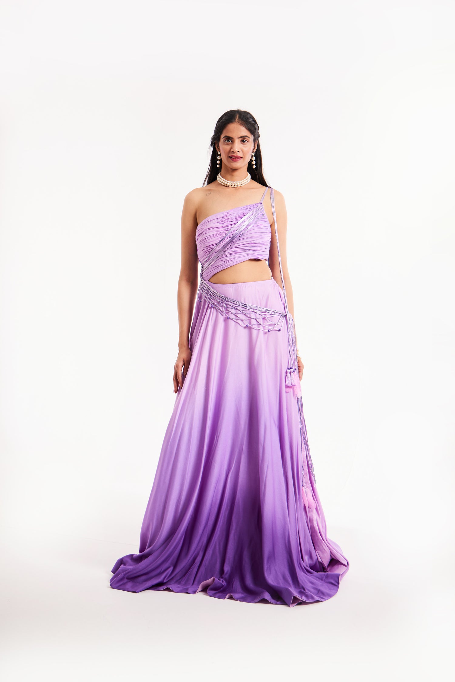 Ombre elegant boho maxi dress