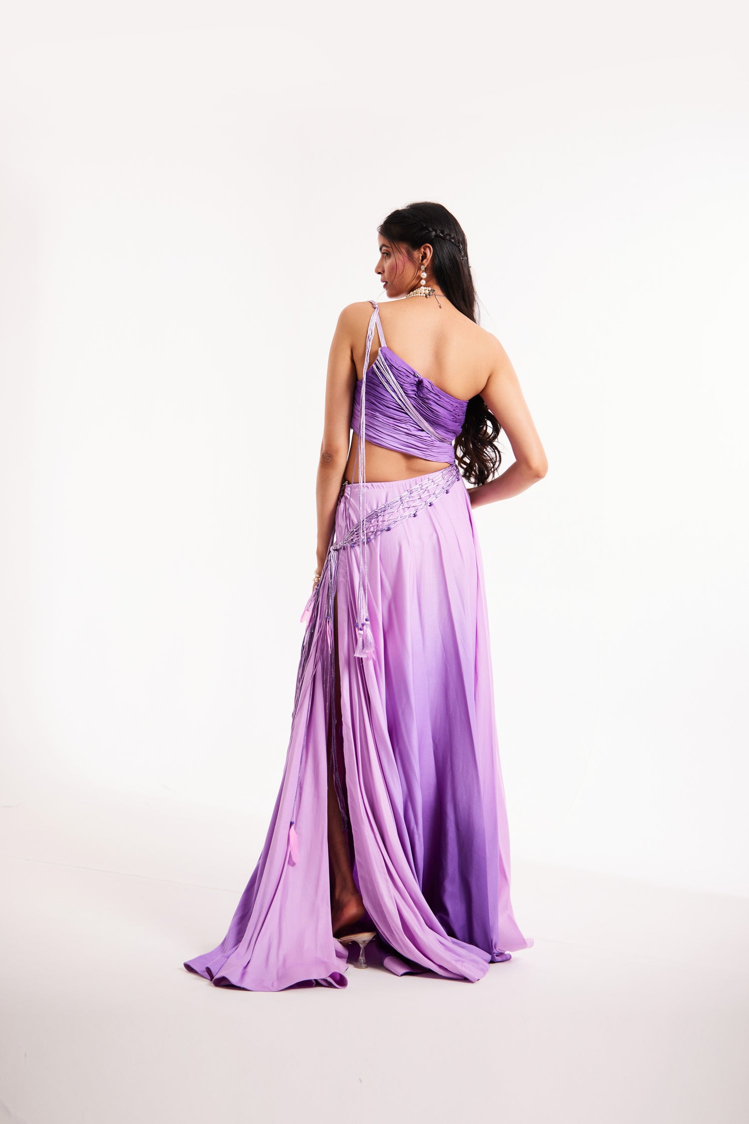 Ombre elegant boho maxi dress