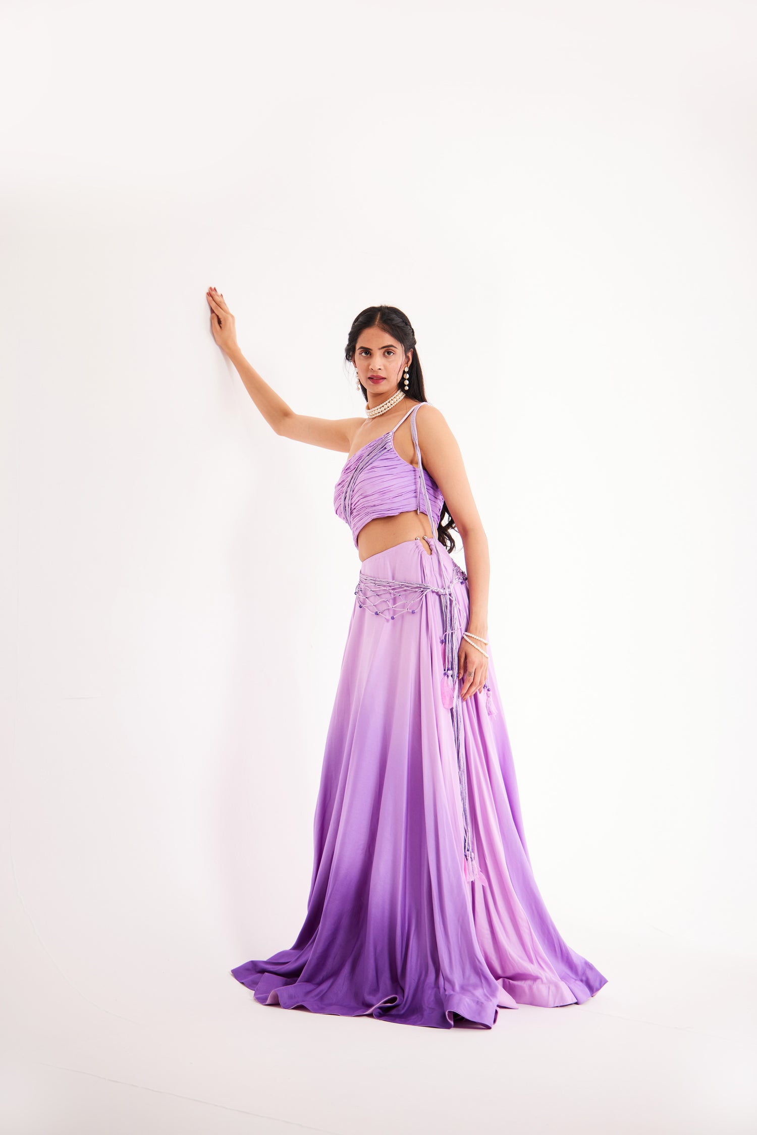 Ombre elegant boho maxi dress