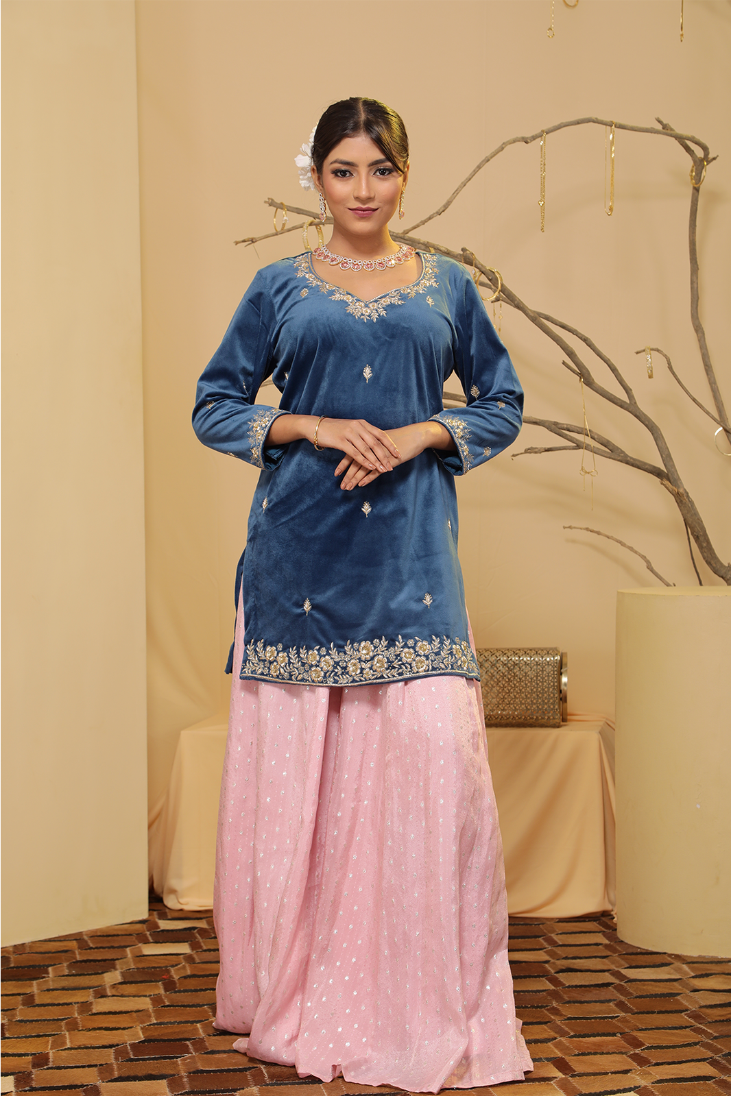 Embroidered Kurti Skirt