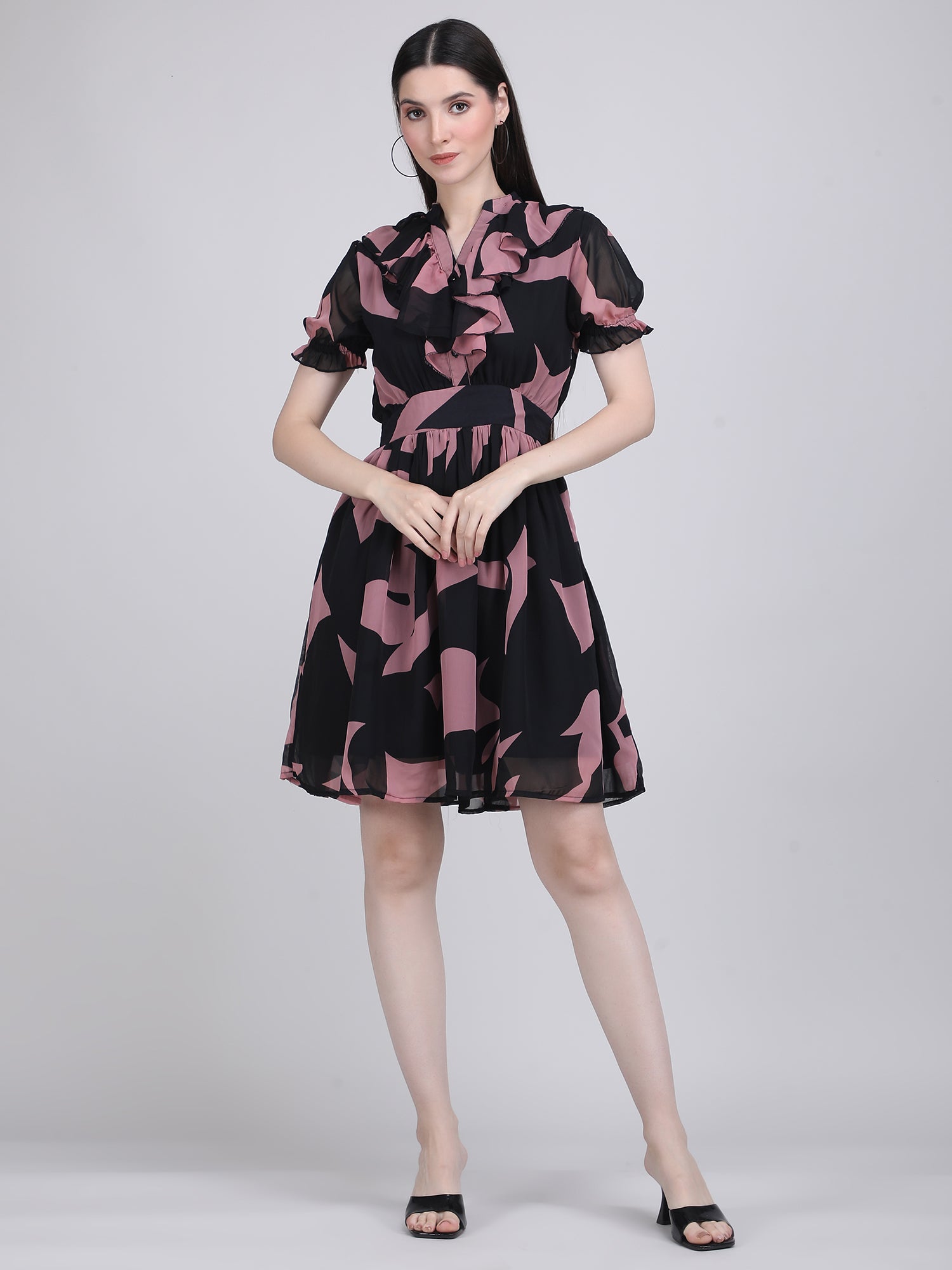 Twilight Ruffle Midi Dress