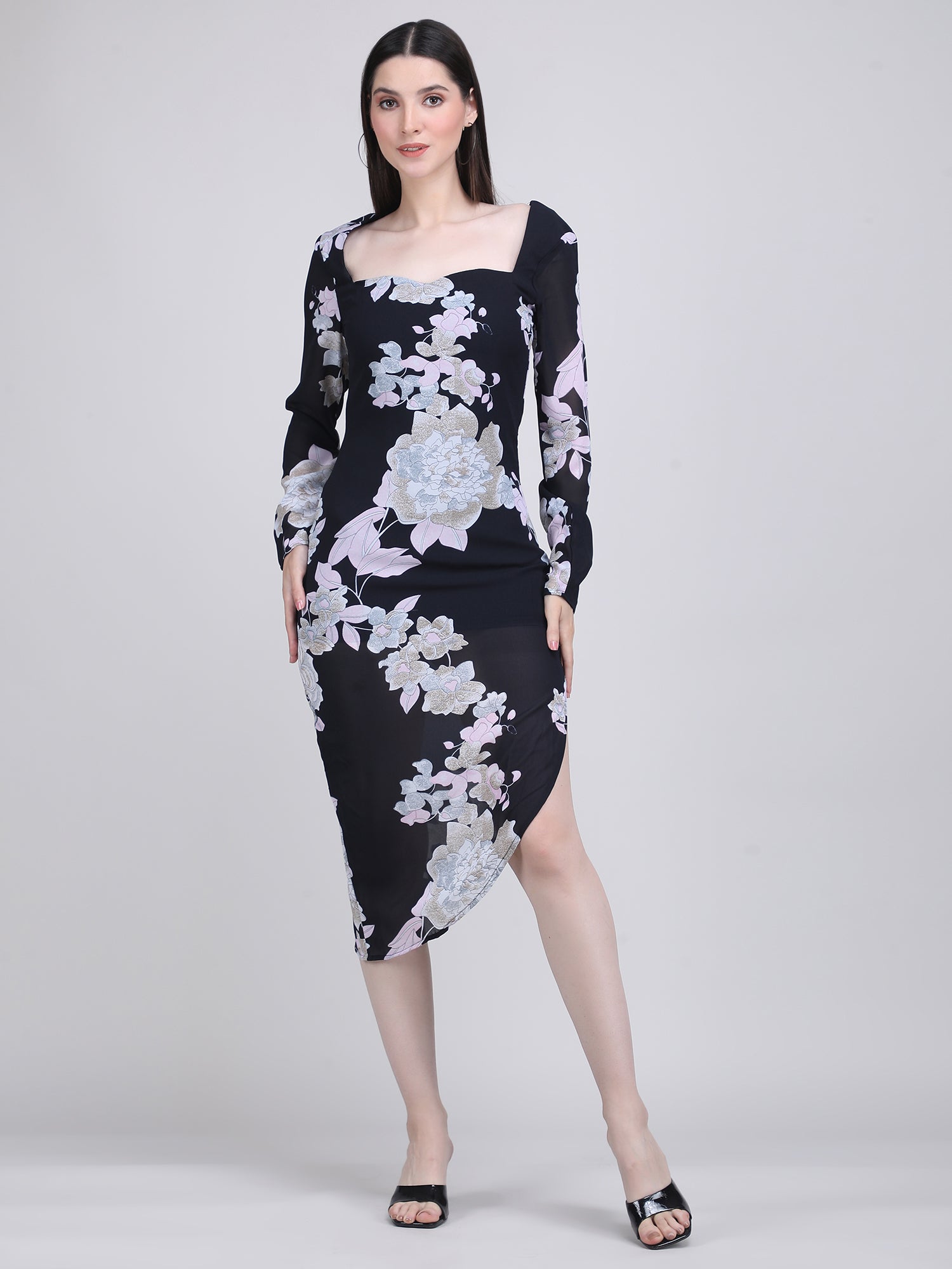 Black Orchid Bloom Dress