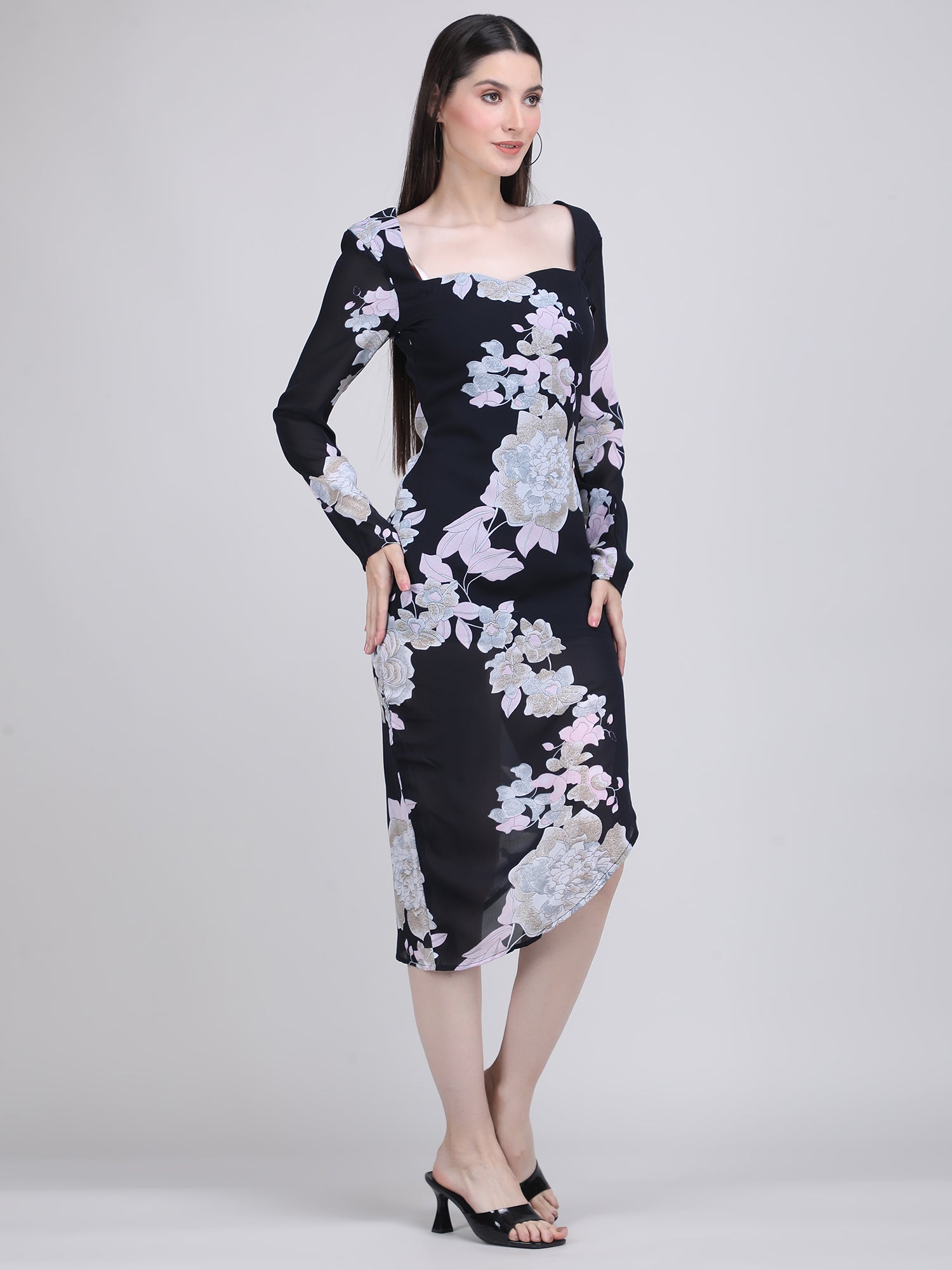 Black Orchid Bloom Dress