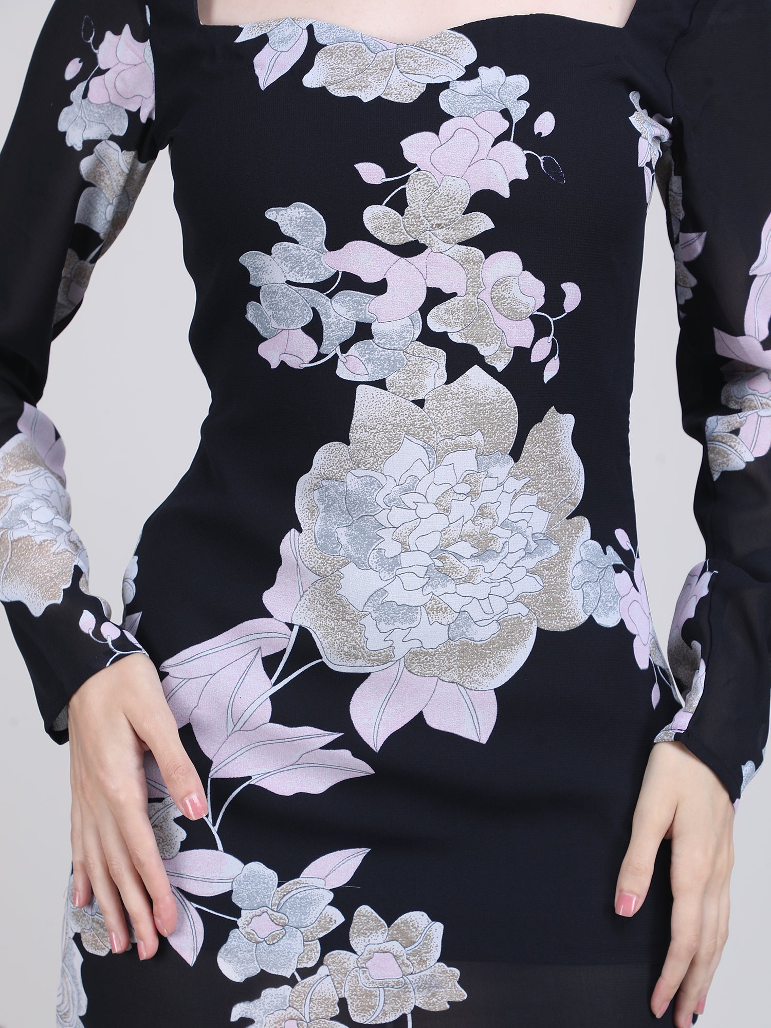 Black Orchid Bloom Dress