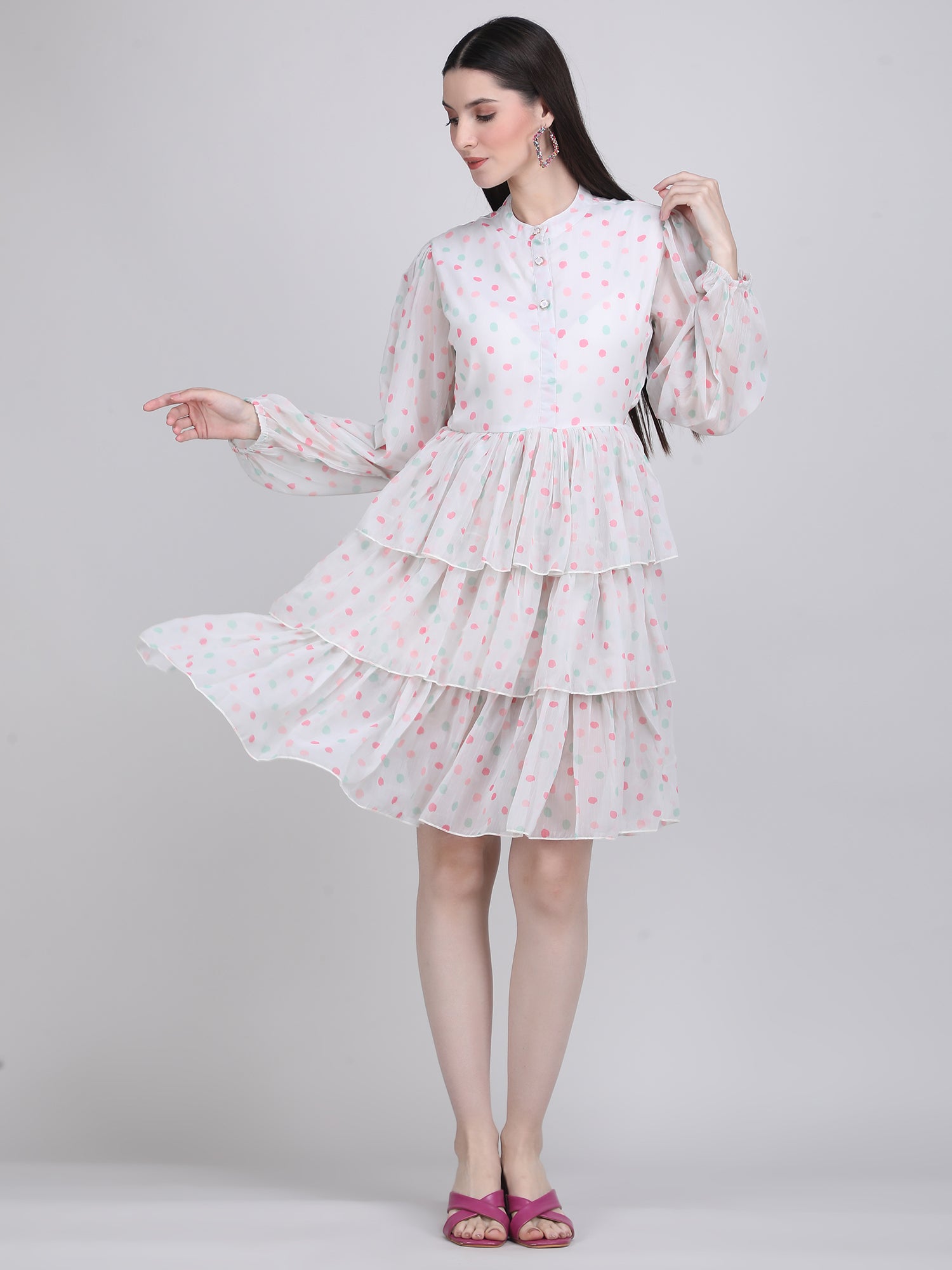 Pastel Polka Charm Dress