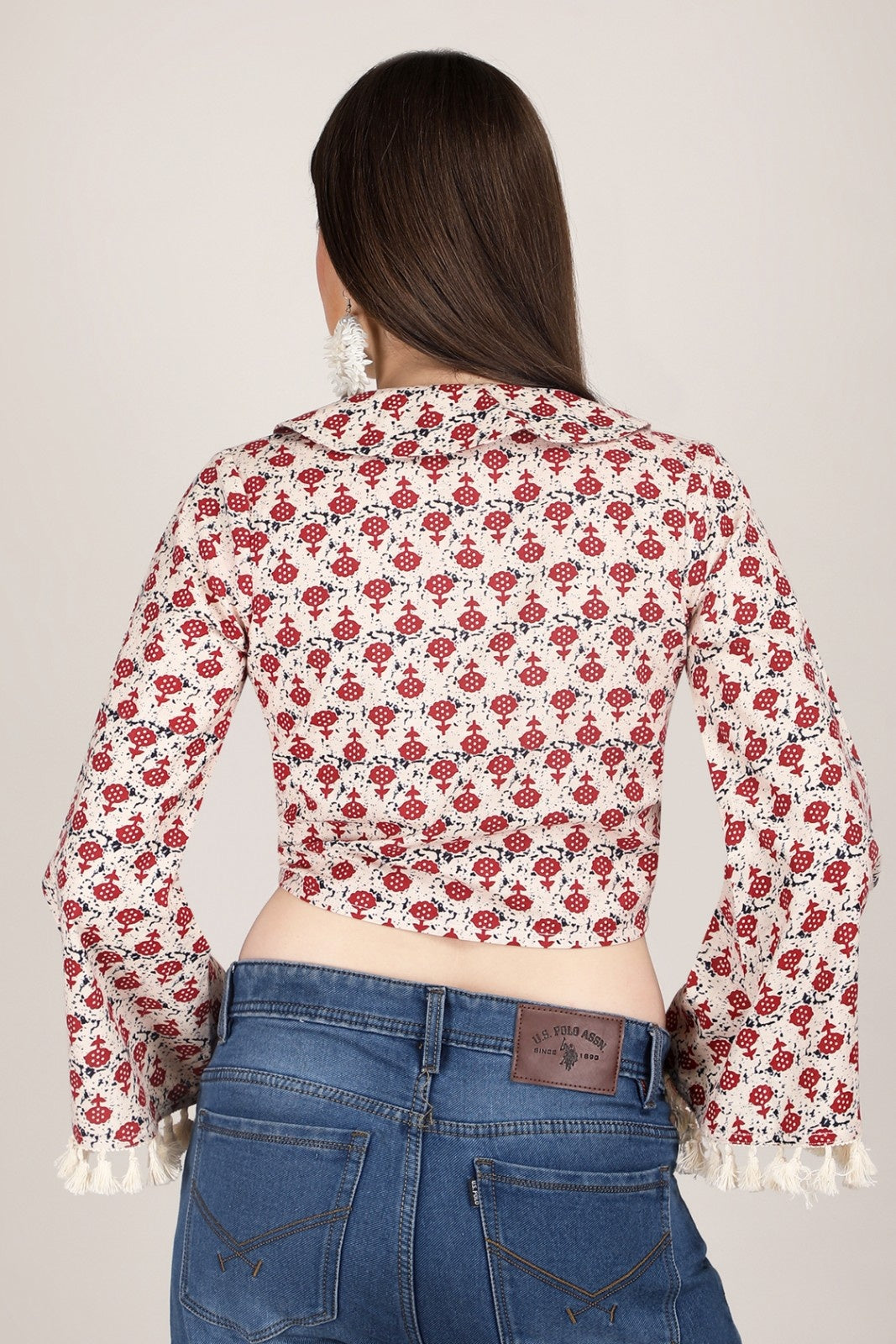 Boho Blossom Tie-Up Top