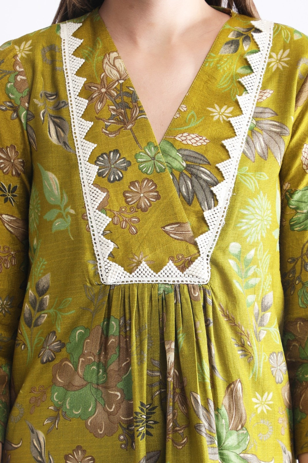 Women’s Rani & Green Cotton Printed Co-ord Set – Comfortable Floral Kurta Pant Set