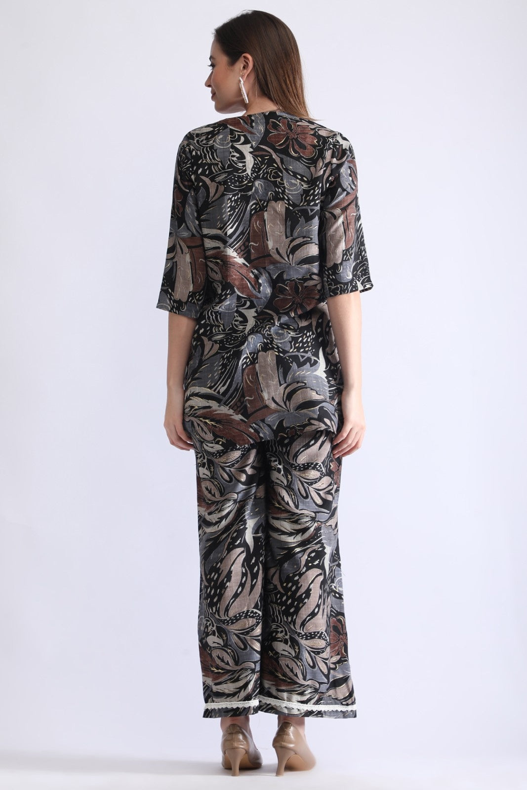 Stylish Printed Top & Pant Co-ord Set