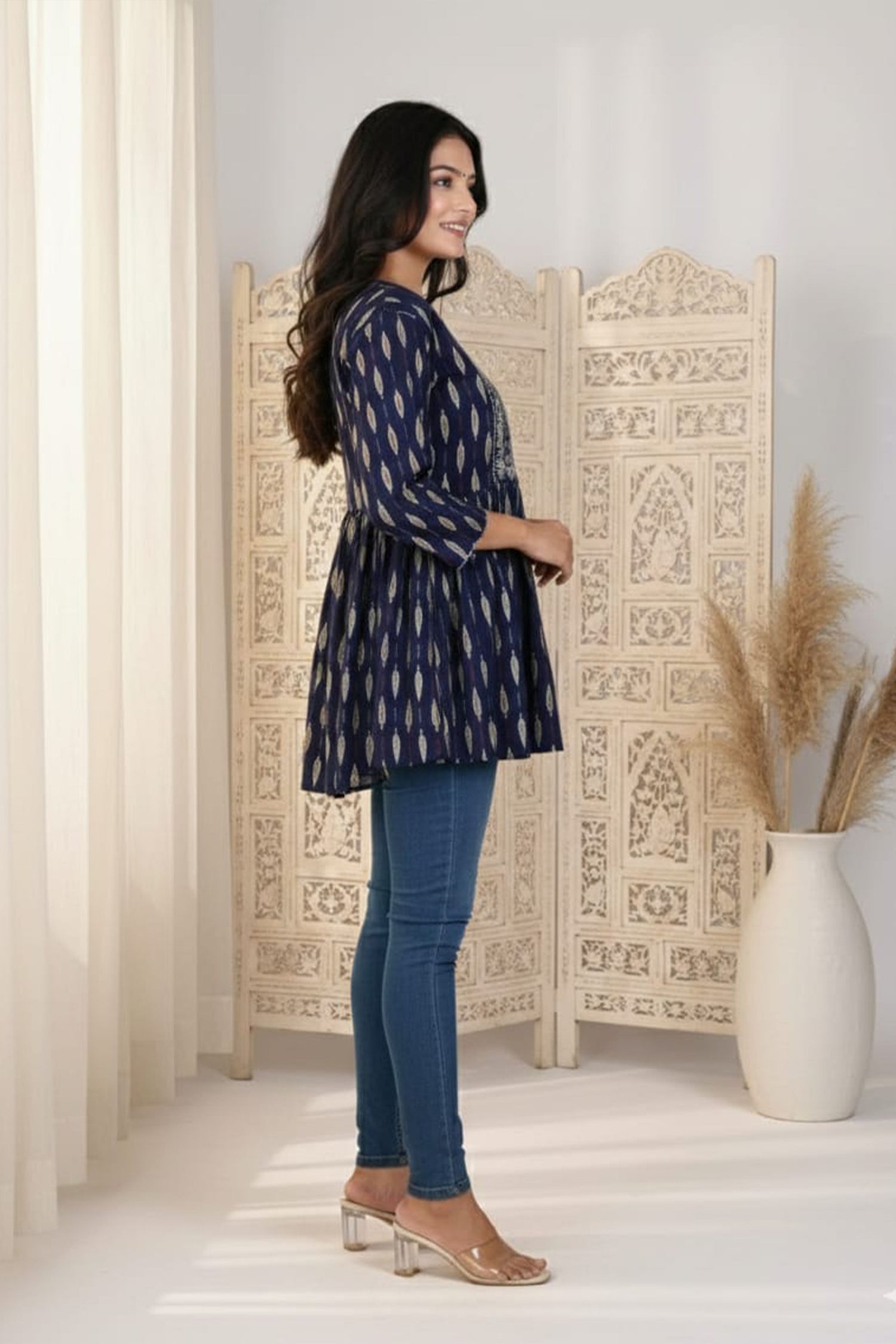 Scarlet Zari Charm Kurti