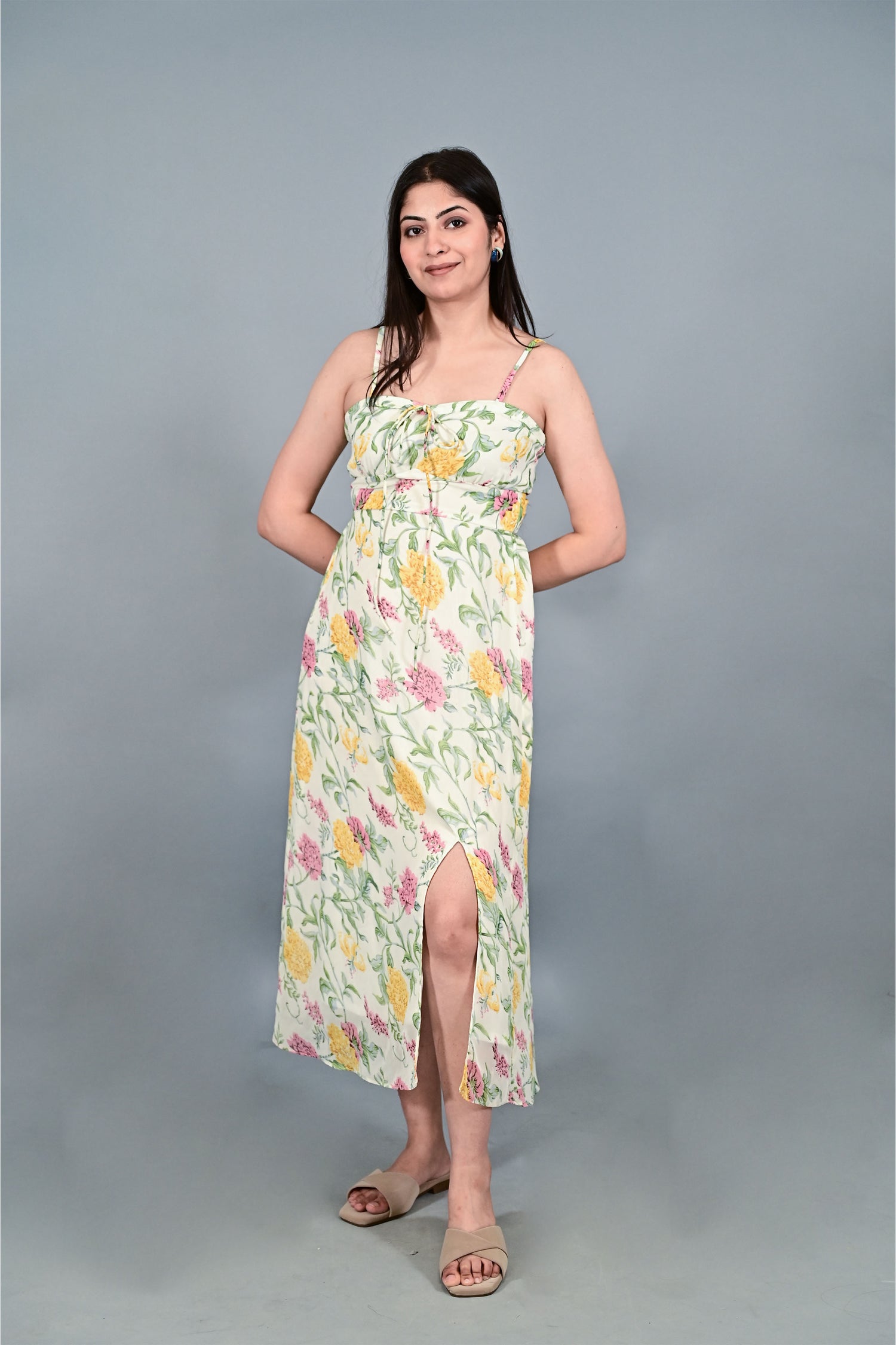 Sunlit Meadow Slit Dress