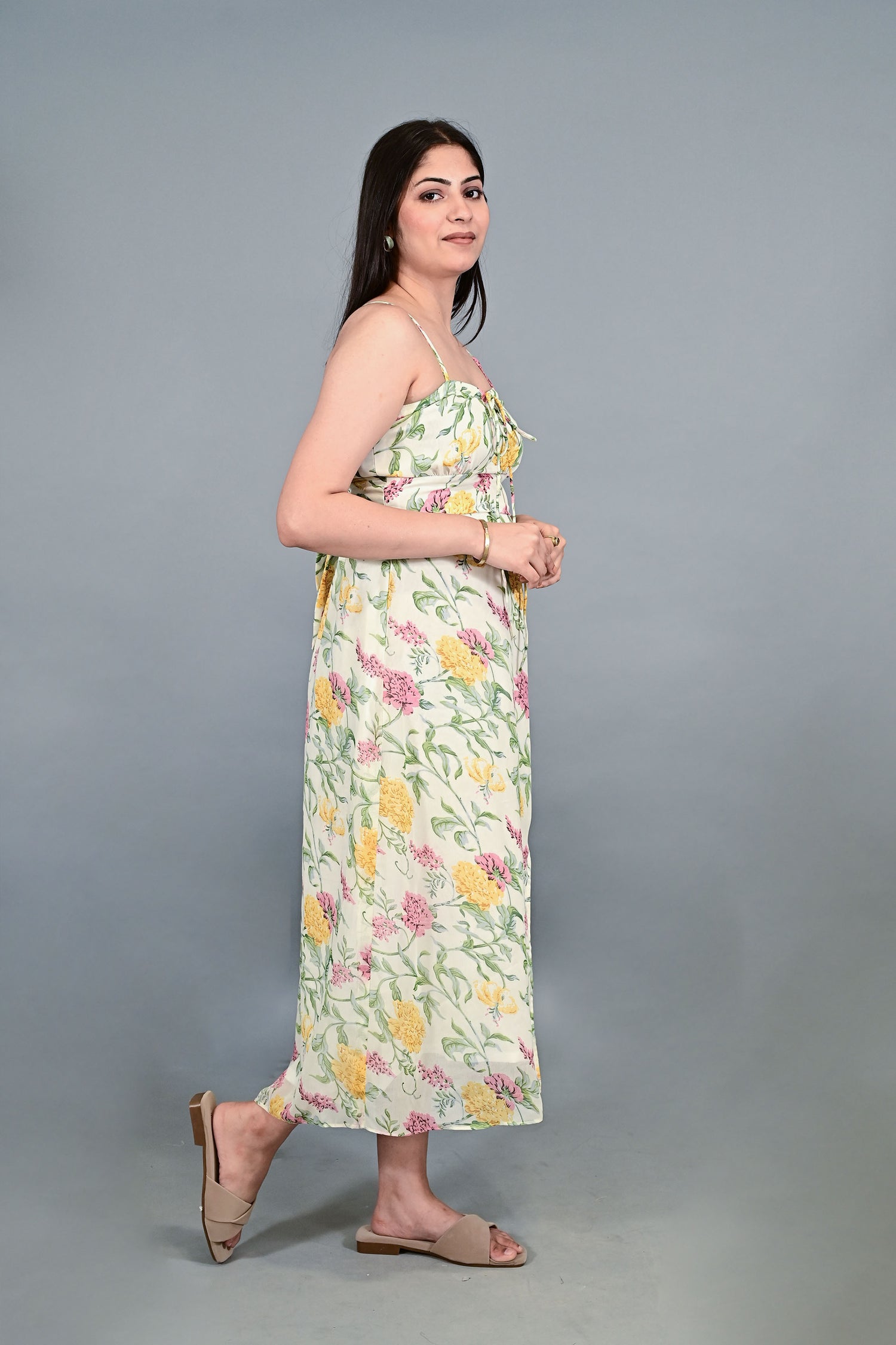 Sunlit Meadow Slit Dress
