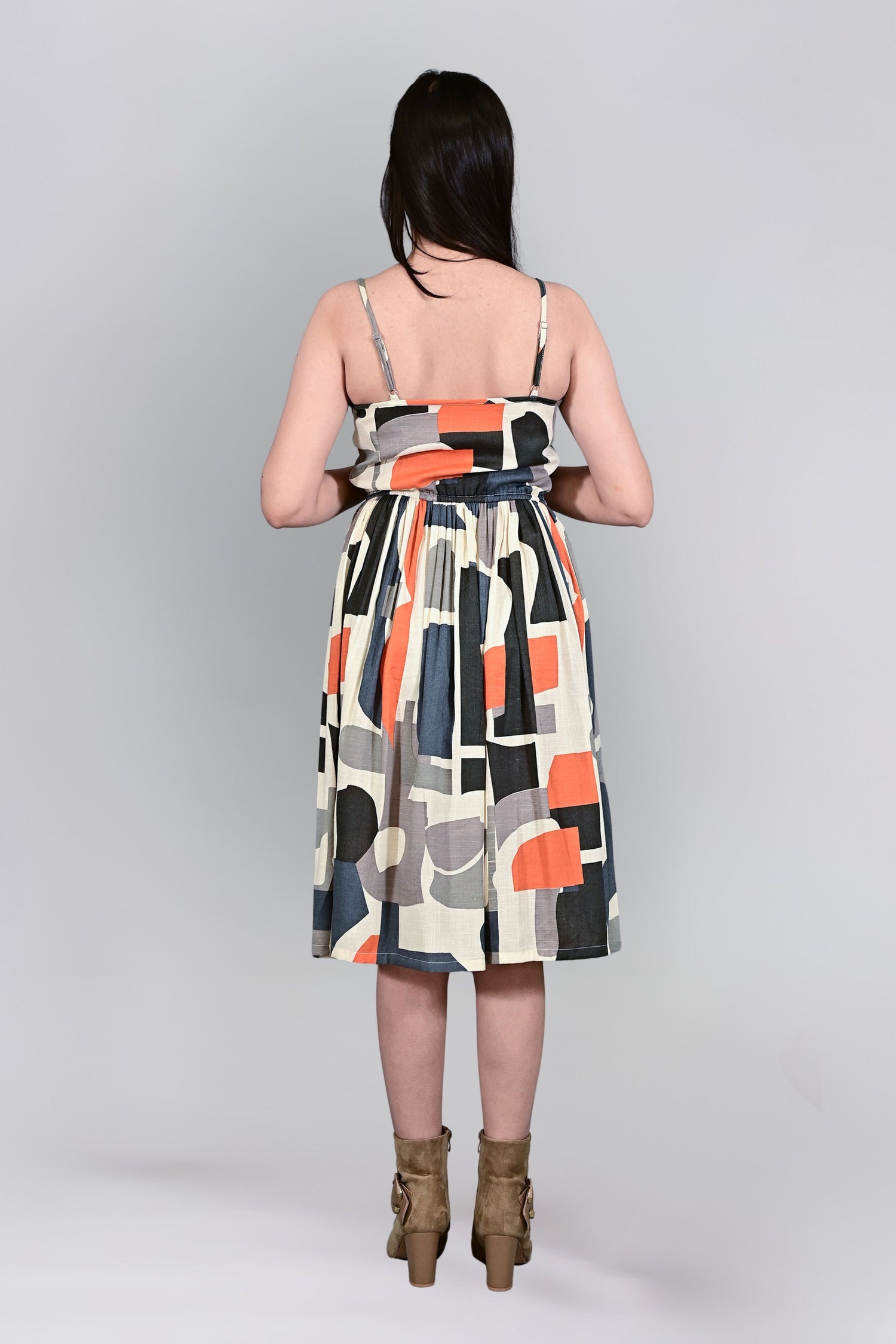 Urban Muse Geometric Spaghetti Dress
