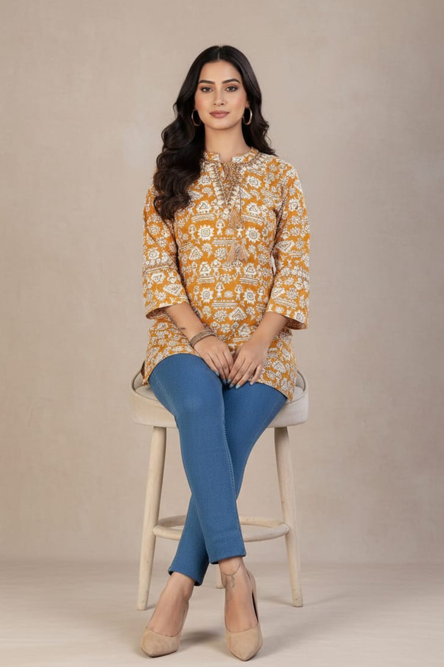 Rose Charm Kurti